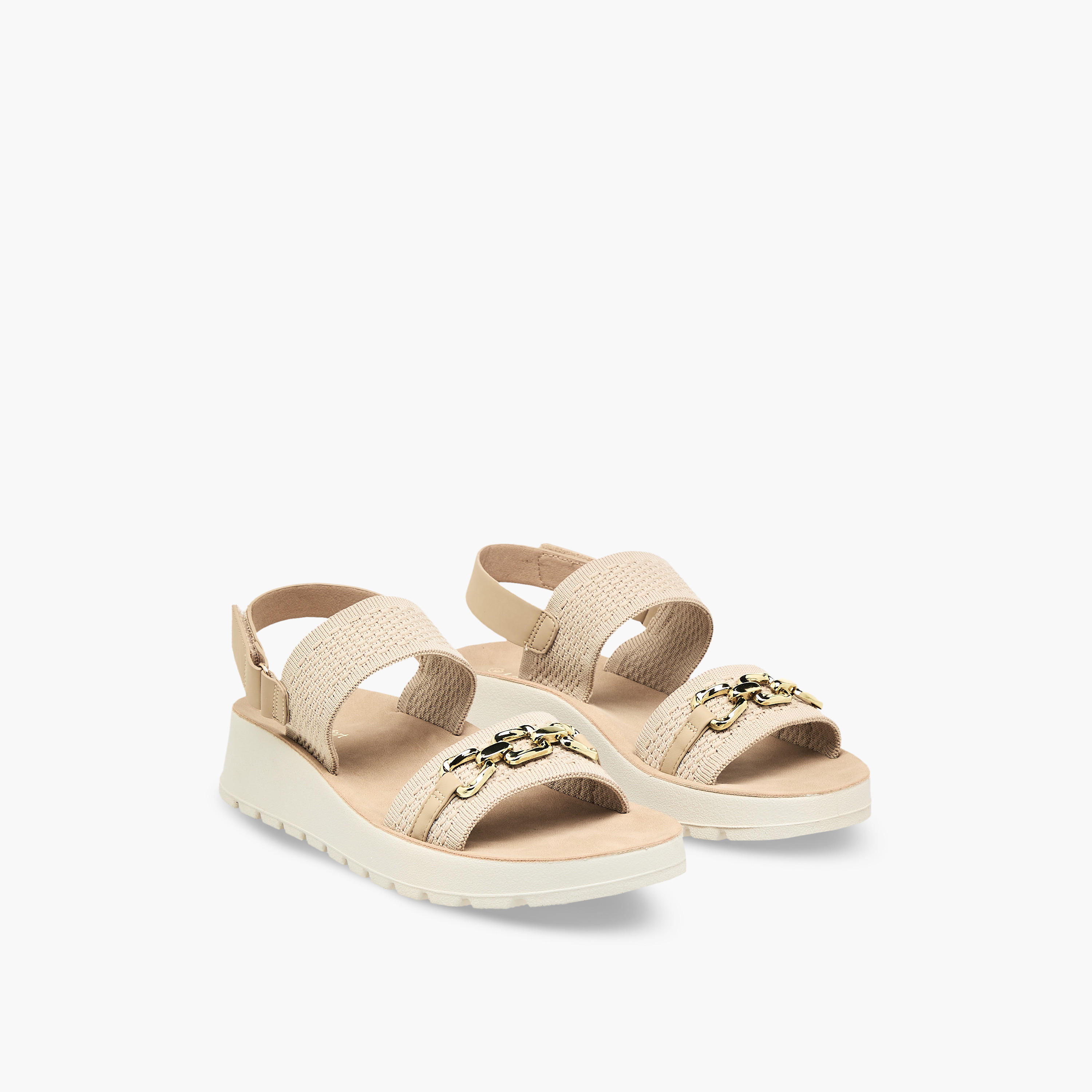 صندل مريح بكعب بلاتفورم للنساء من لو كونفورت-women-shoes-sandals-heeled-image-1