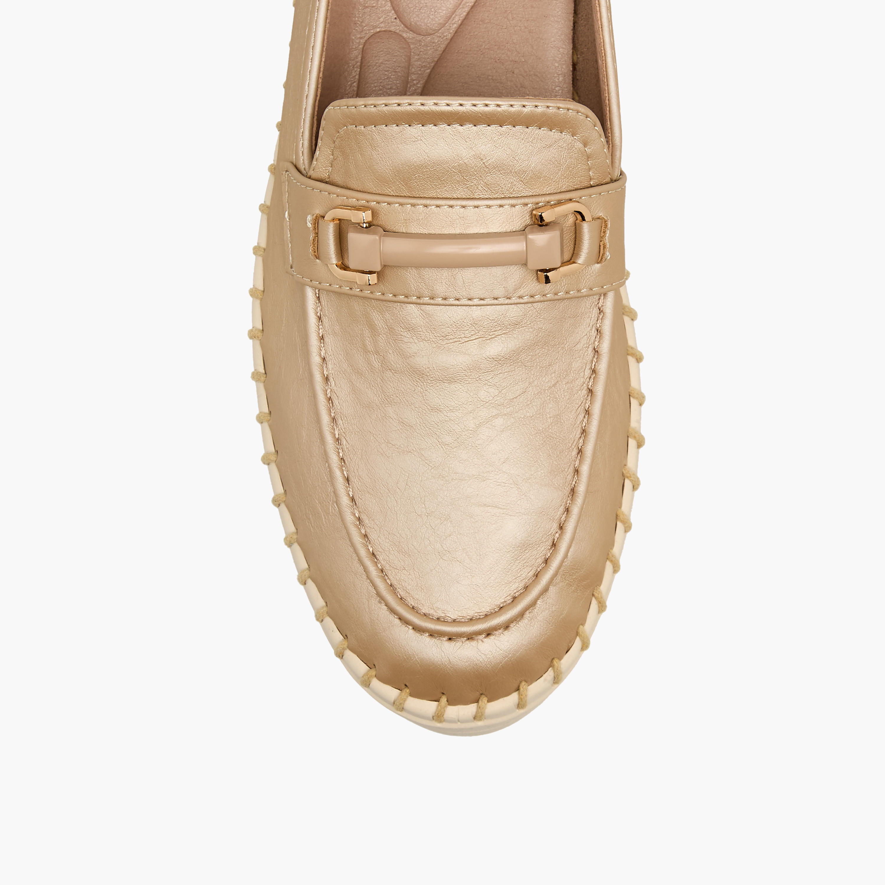 Le Confort Women Metallic Loafers-women-shoes-flats-loafers-image-4
