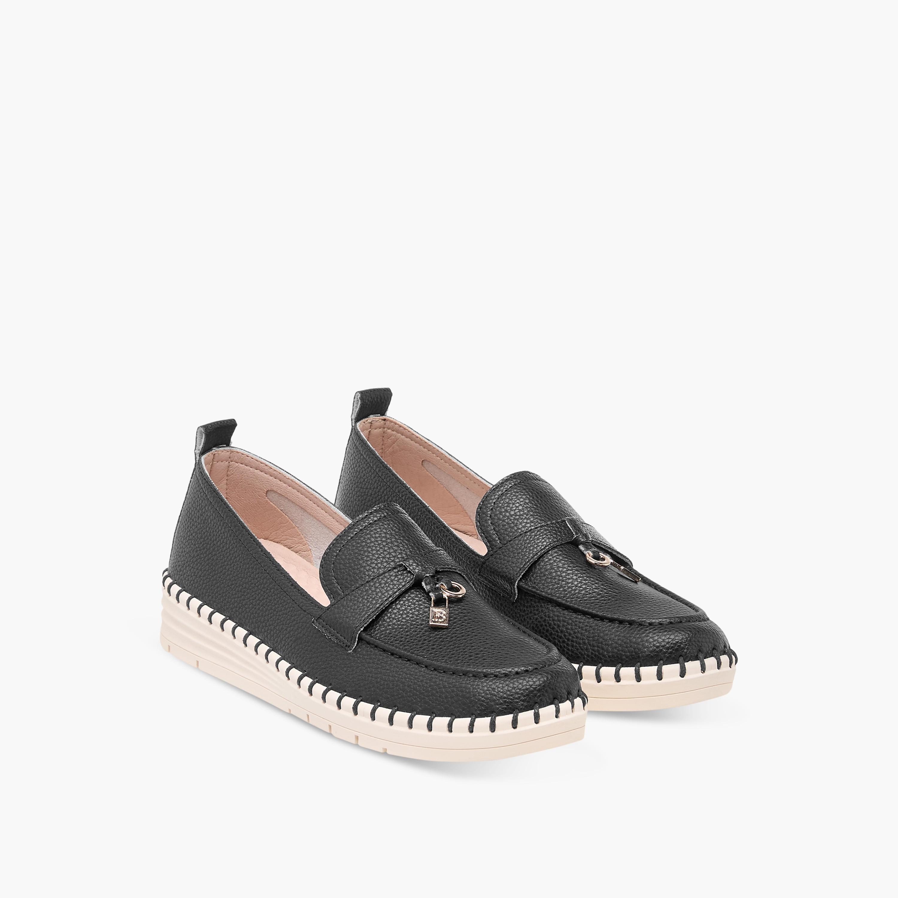 Flora Bella Textured Slip-On Loafers-women-shoes-flats-loafers-image-1