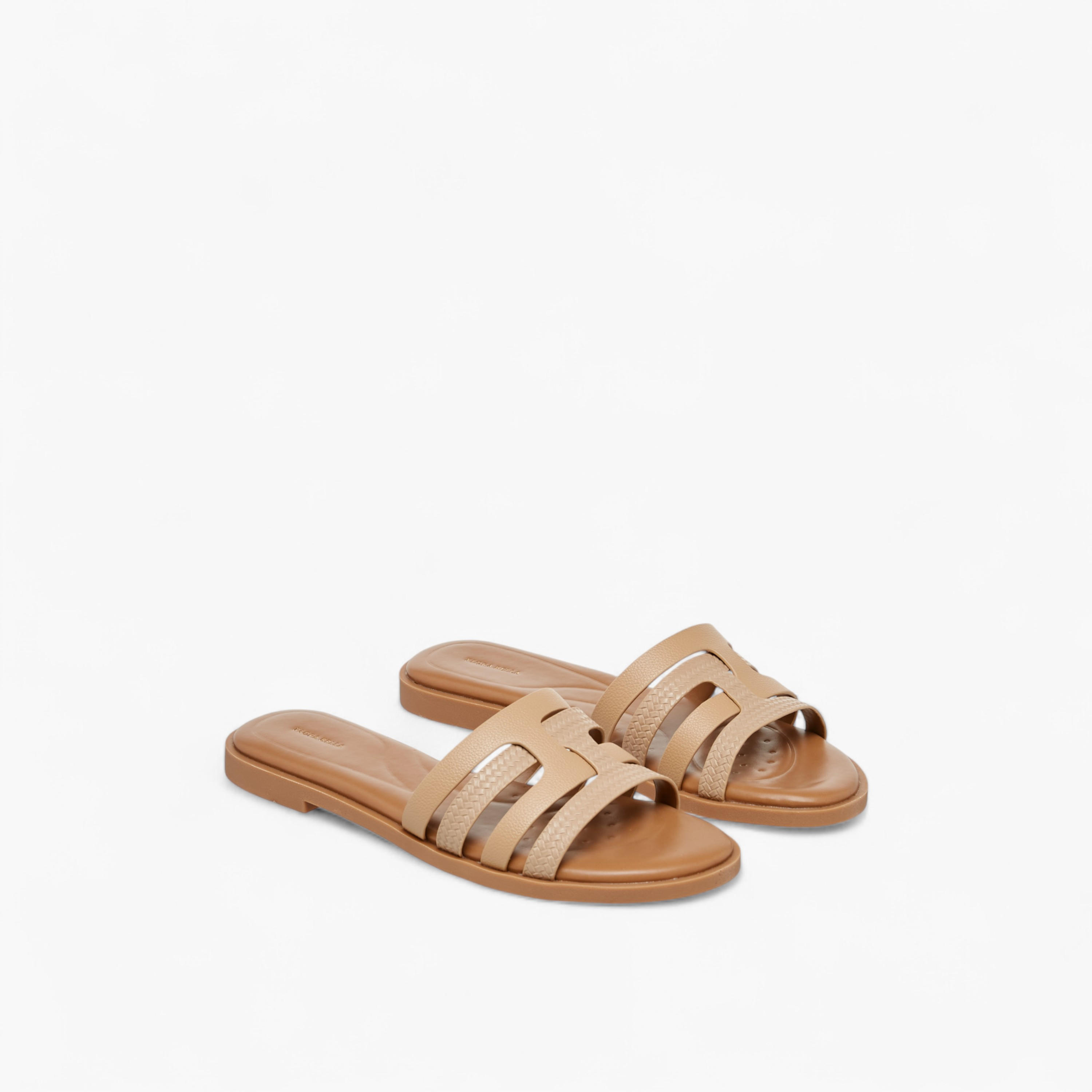 صندل سهل الارتداء بارز الملمس للنساء من فلورا بيلا-women-shoes-flats-sandals-image-1