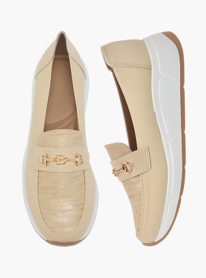 Flora Bella Textured Wedge Comfort Shoes with Metal Accent-women-shoes-loafersandmoccasins-image-1