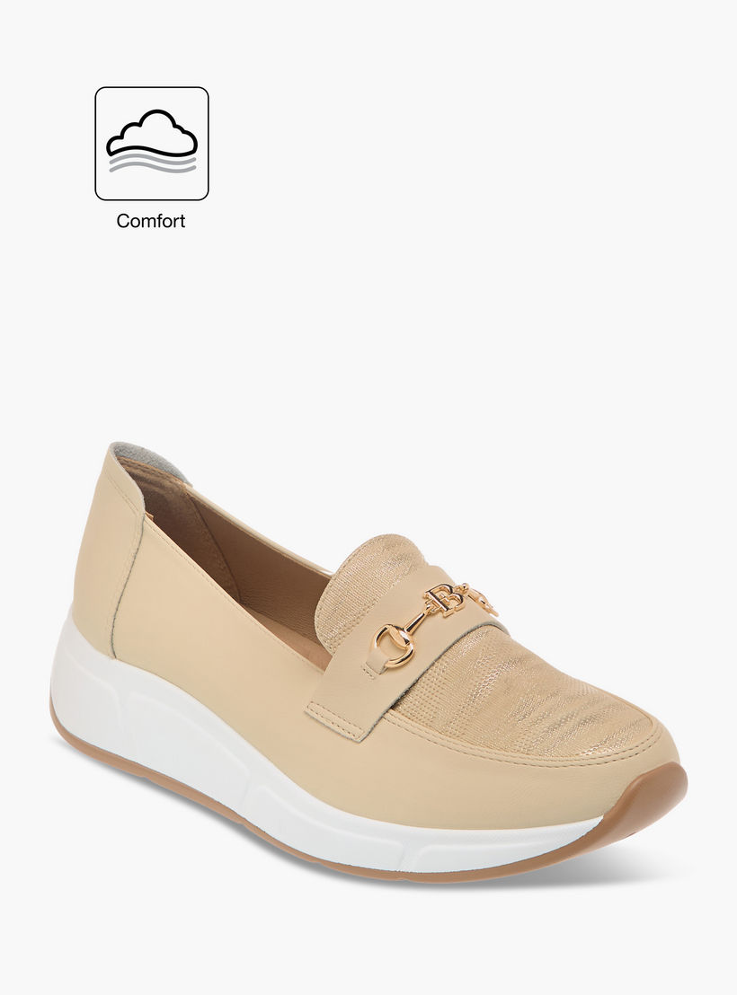 Flora Bella Textured Wedge Comfort Shoes with Metal Accent-women-shoes-loafersandmoccasins-image-2