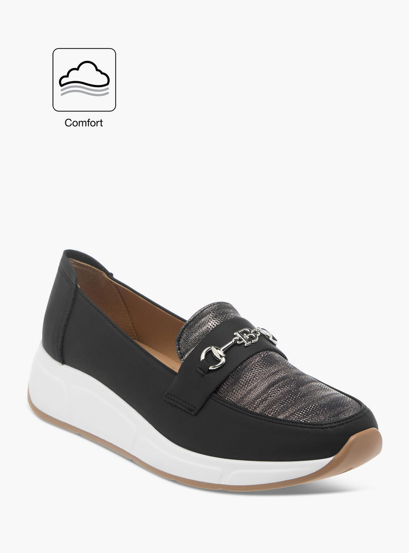 Flora Bella Textured Wedge Comfort Shoes with Metal Accent-women-shoes-loafersandmoccasins-image-2