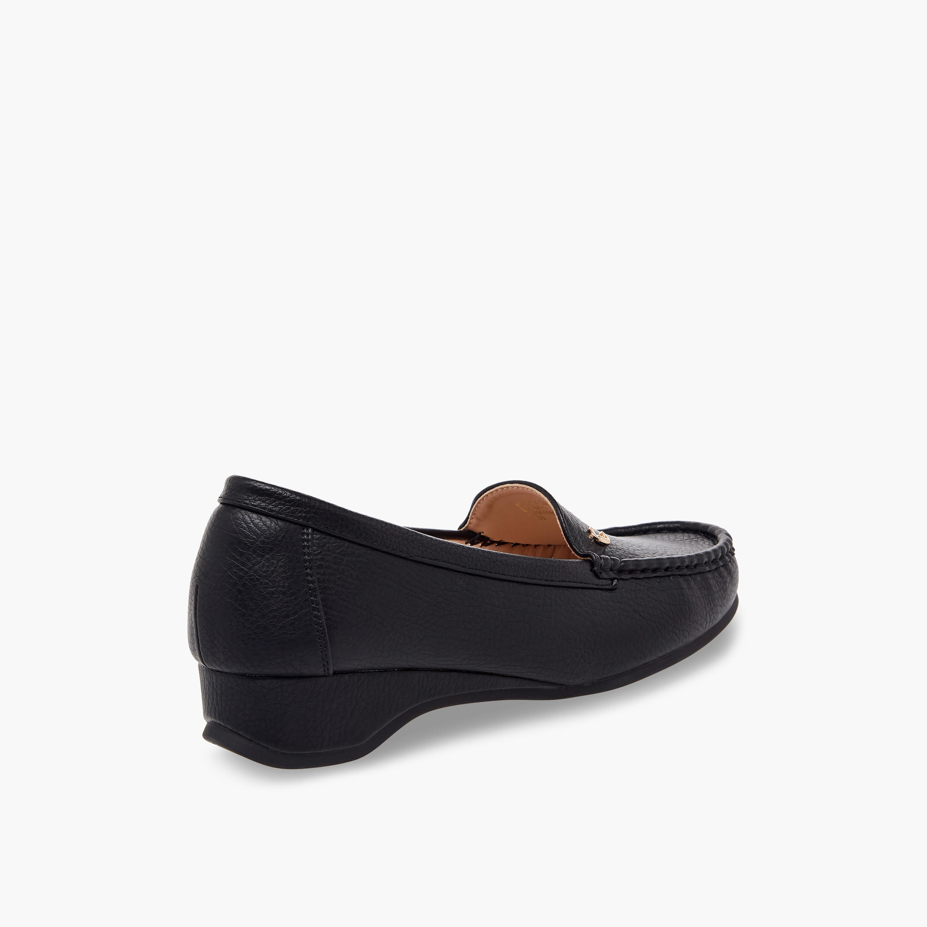 حذاء لوفر بارز الملمس بكعب ويدج للنساء من لو كونفورت-women-shoes-loafersandmoccasins-image-6