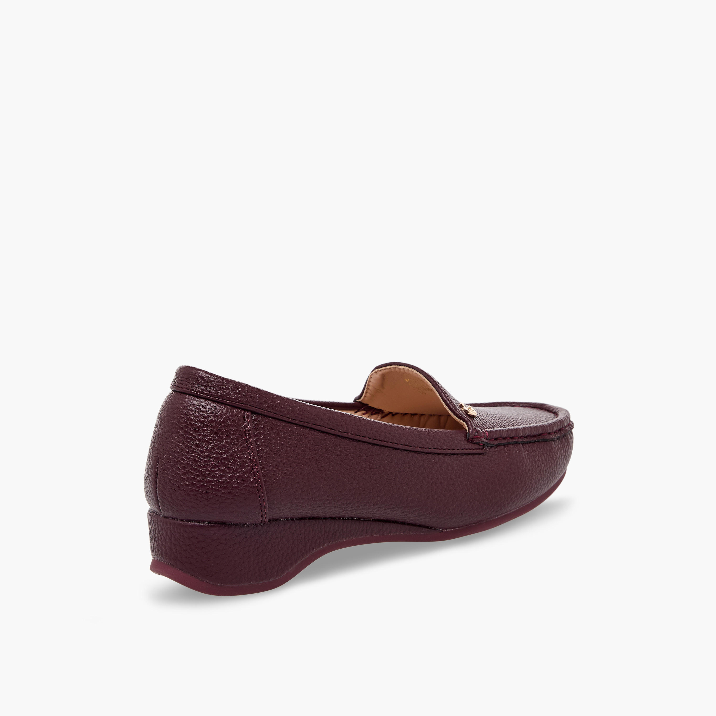 حذاء لوفر بارز الملمس بكعب ويدج للنساء من لو كونفورت-women-shoes-loafersandmoccasins-image-6
