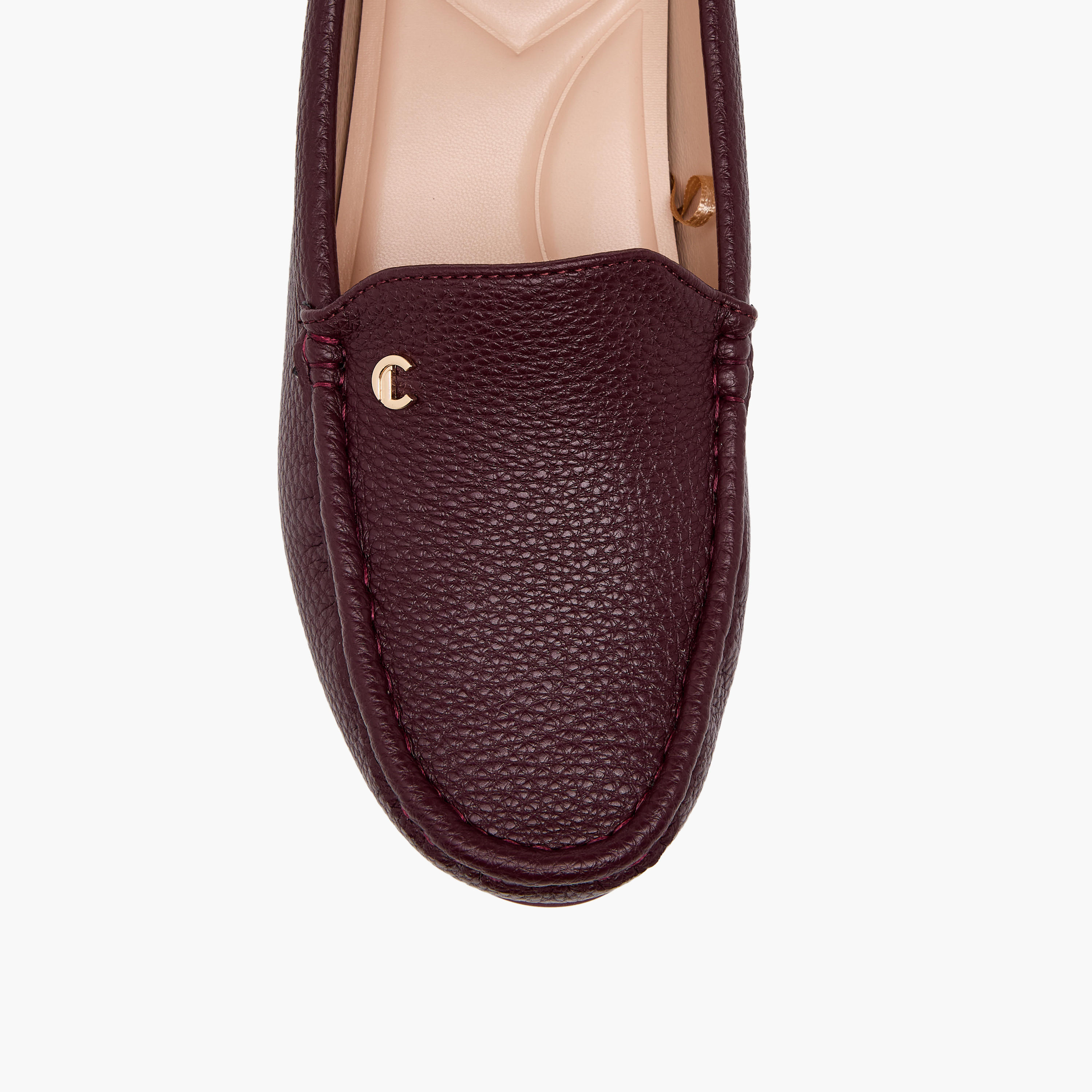 حذاء لوفر بارز الملمس بكعب ويدج للنساء من لو كونفورت-women-shoes-loafersandmoccasins-image-7