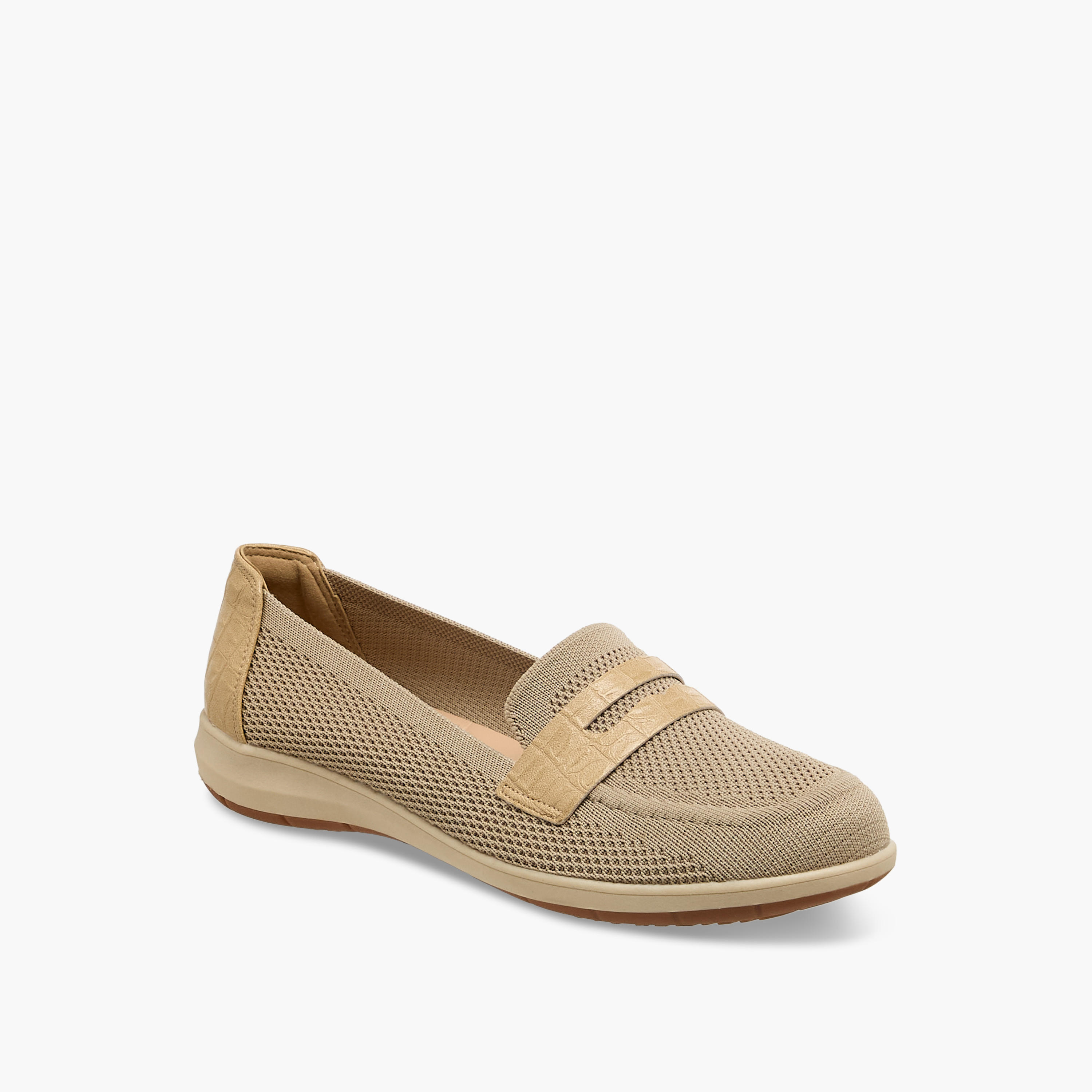 حذاء خفيف بارز الملمس للنساء من لو كونفورت-women-shoes-loafersandmoccasins-image-2