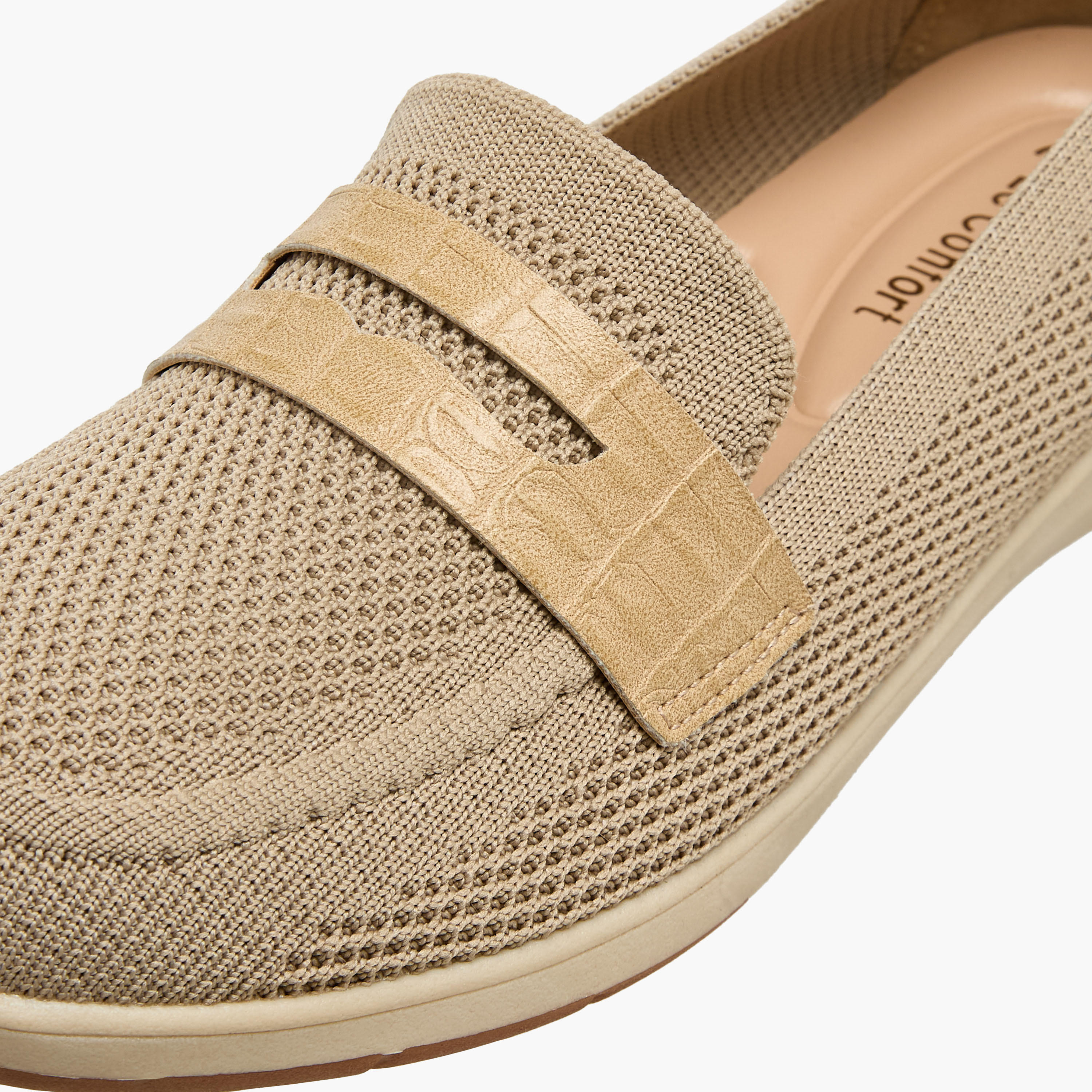 حذاء خفيف بارز الملمس للنساء من لو كونفورت-women-shoes-loafersandmoccasins-image-4