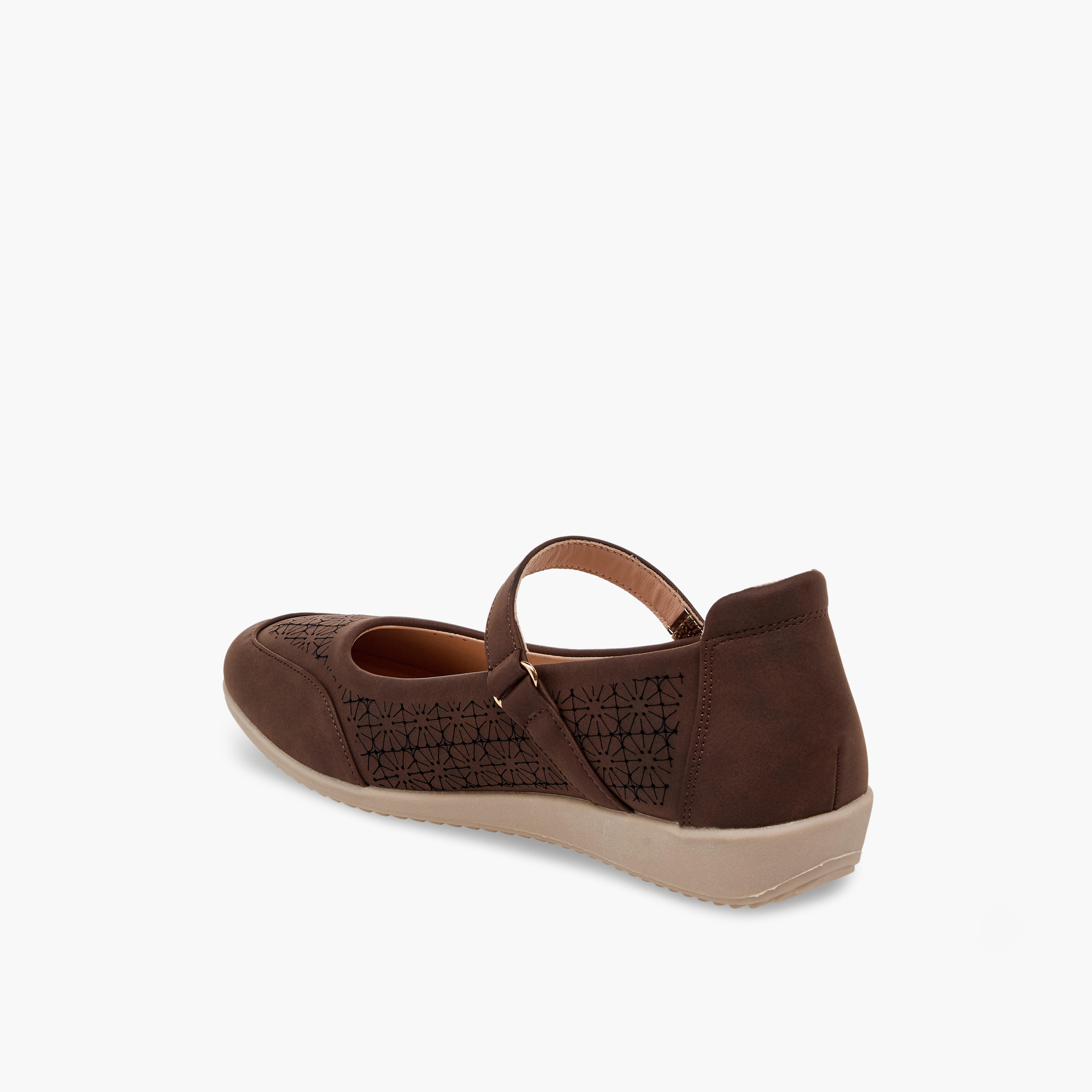 حذاء ماري جين بتفاصيل قص ليزر للنساء من لو كونفورت-women-shoes-ballerinas-image-5