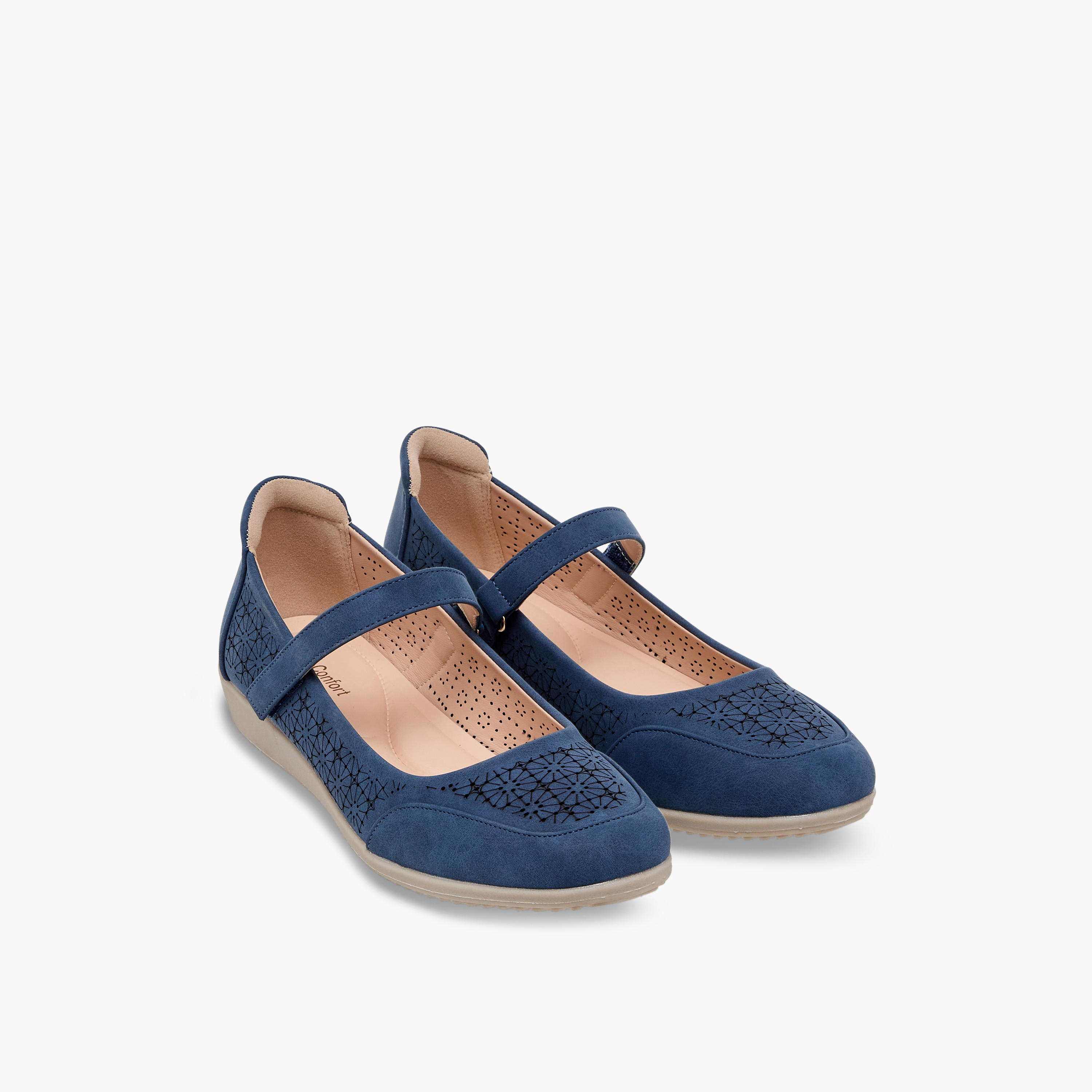 Le Confort Women Laser Cut Mary Jane Shoes-women-shoes-ballerinas-image-1