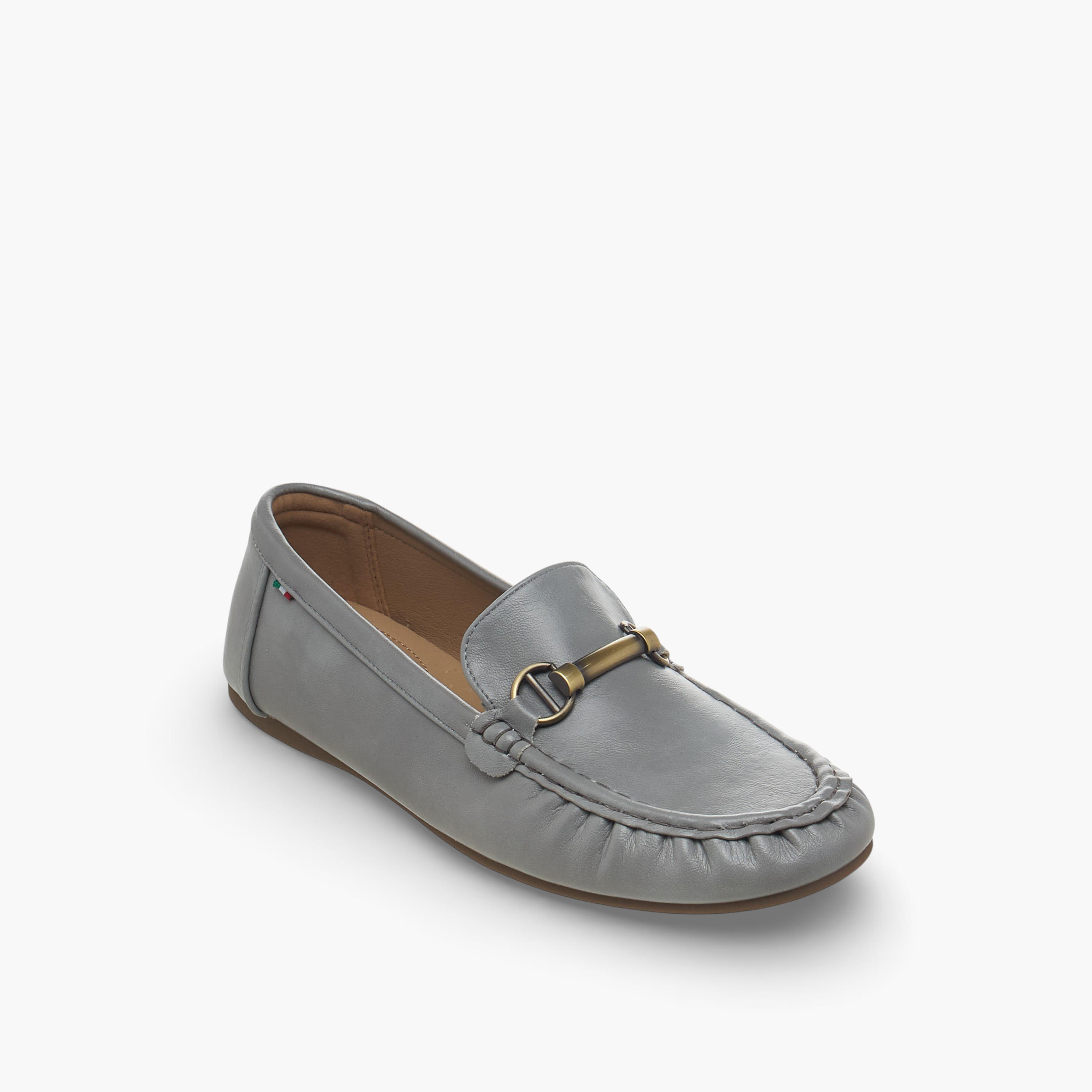 حذاء موكاسين ميتاليك للنساء من رينزو روغاني-women-shoes-flats-moccasins-image-2