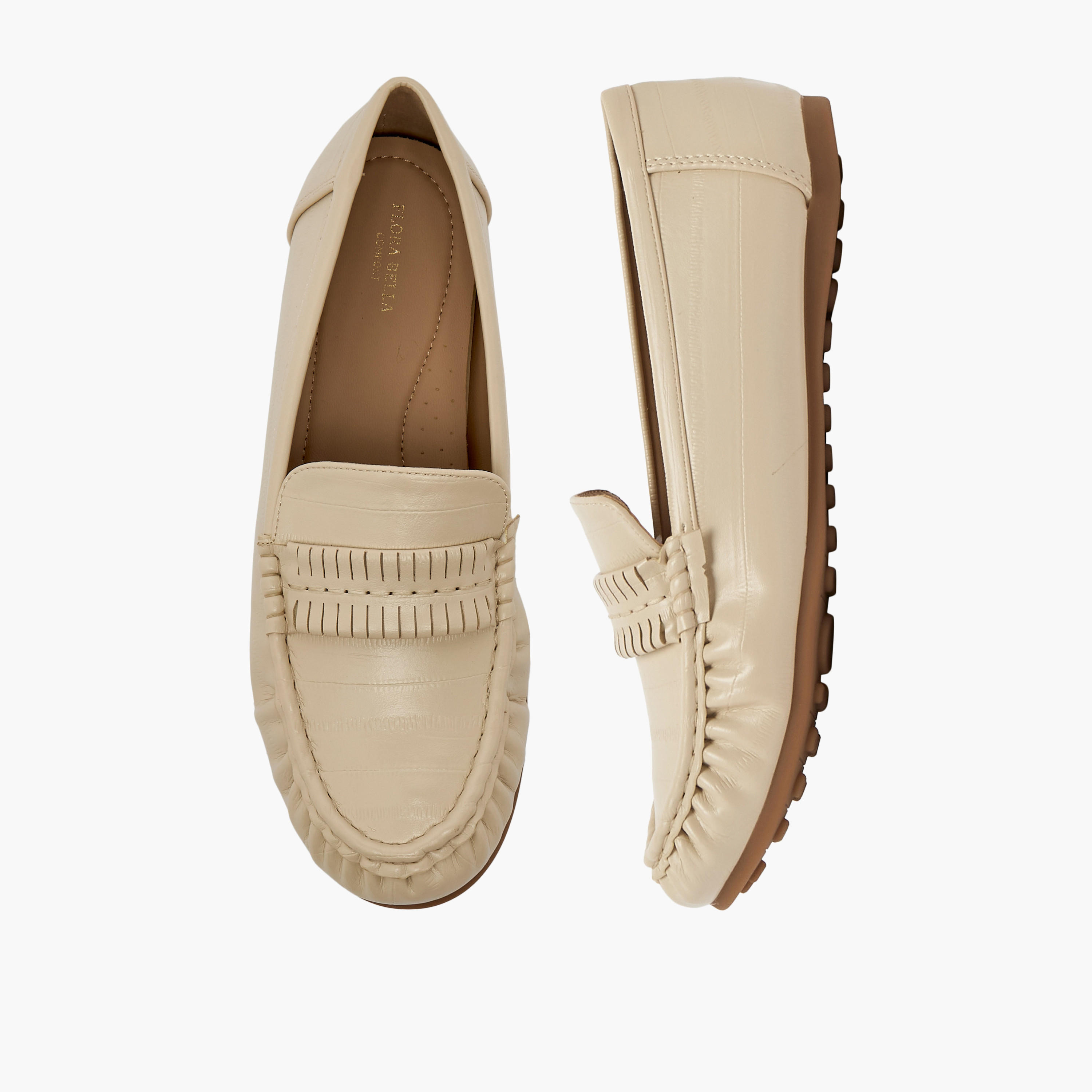 حذاء سهل الارتداء بتفاصيل شراشيب للنساء من فلورا بيلا-women-shoes-flats-moccasins-image-1