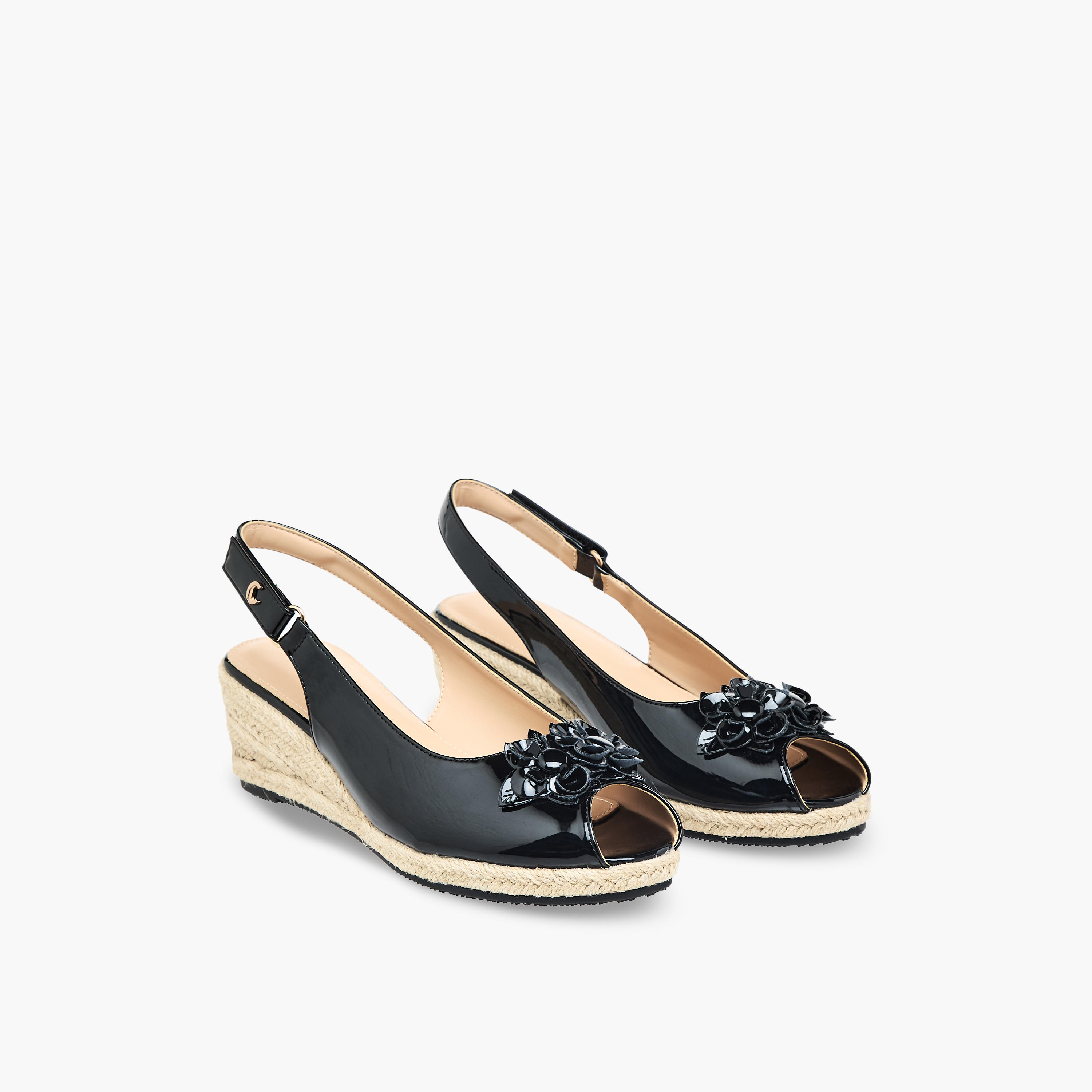 صندل بكعب عريض بمقدمة مفتوحة للنساء من لو كونفورت-women-shoes-sandals-heeled-image-1
