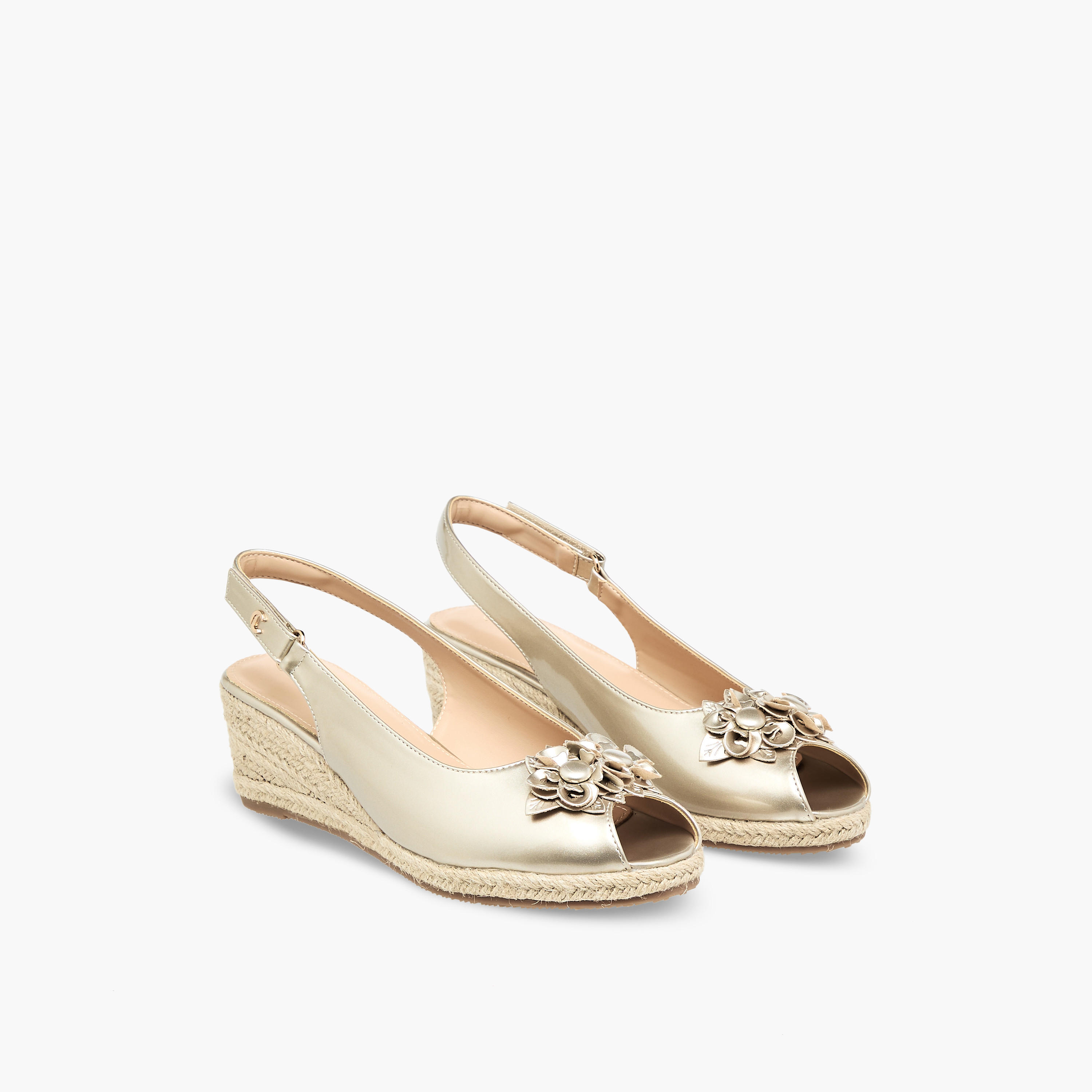 صندل بكعب عريض بمقدمة مفتوحة للنساء من لو كونفورت-women-shoes-sandals-heeled-image-1