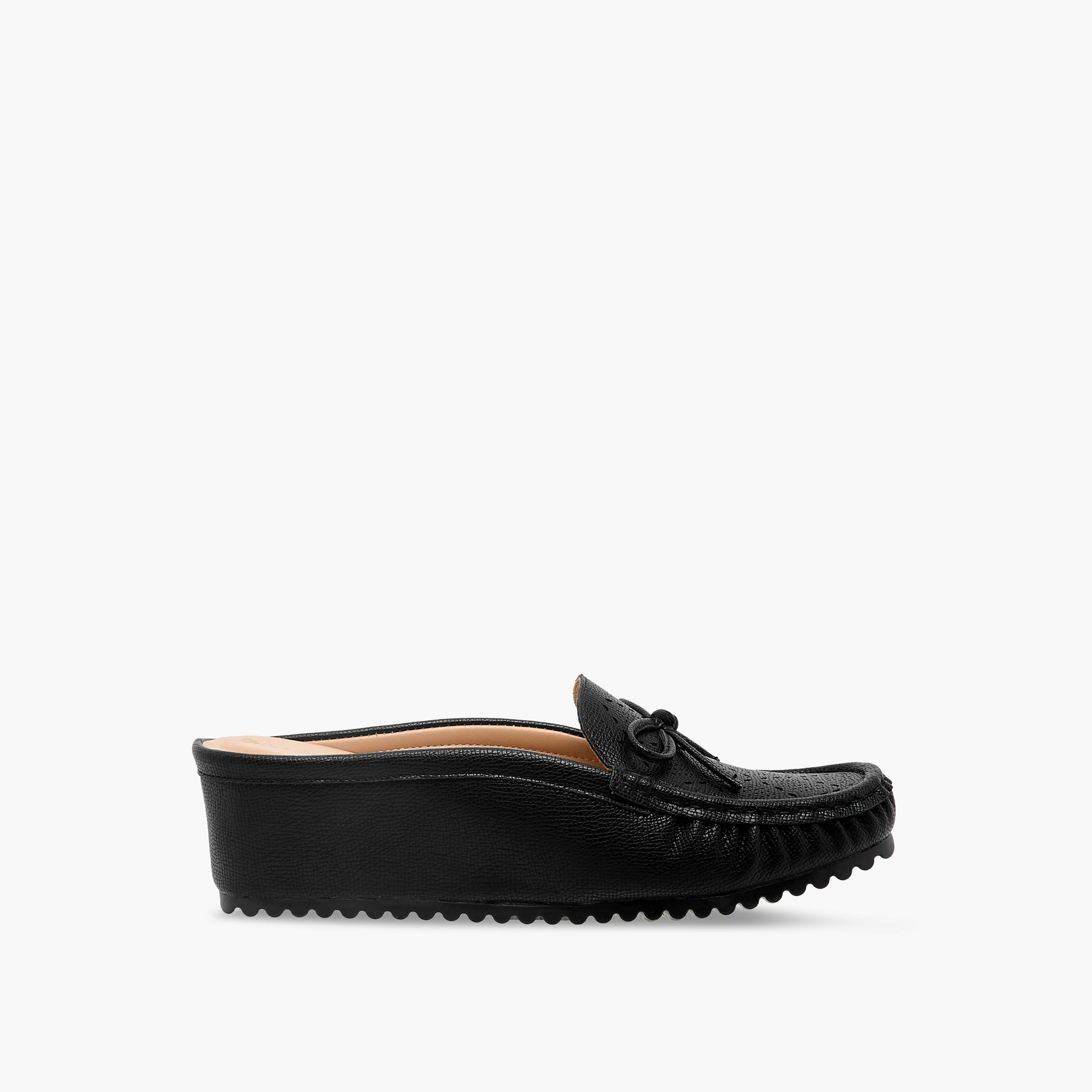 Le Confort Women Perforated Detail Mules-women-shoes-sandals-heeled-image-3