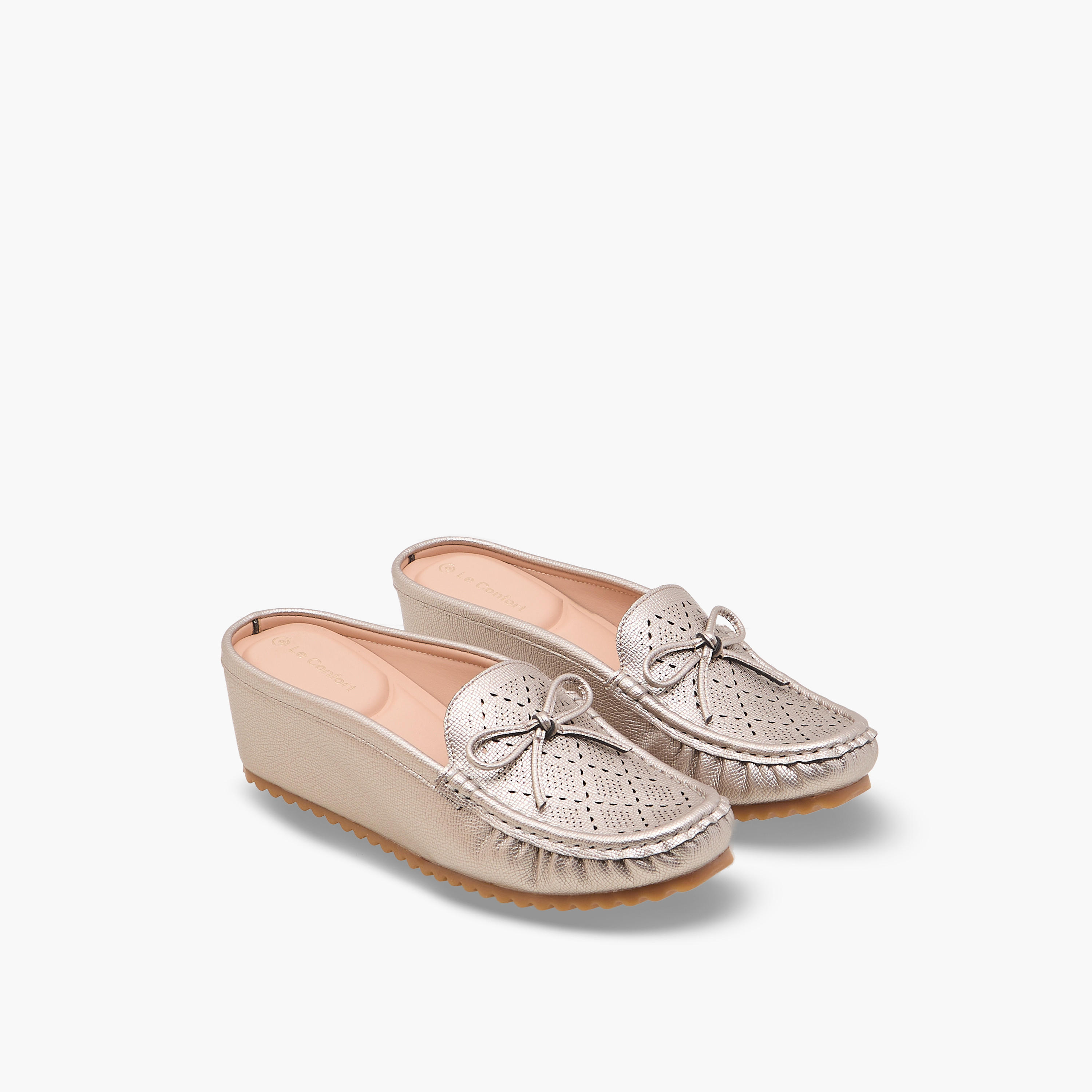 Le Confort Women Perforated Detail Mules-women-shoes-loafersandmoccasins-image-1