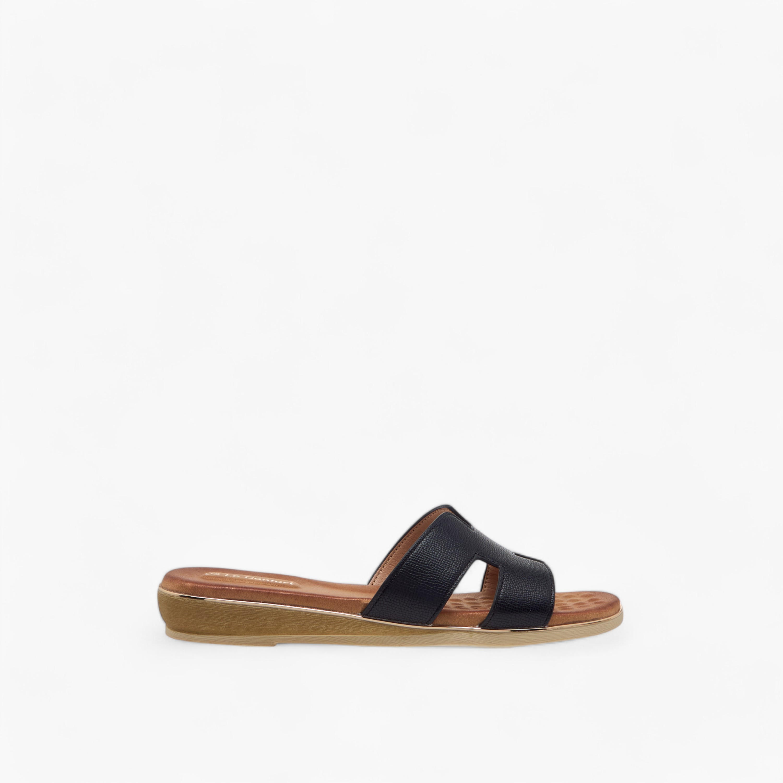 Le Confort Cutout Detail Slip-On Comfort Sandals-women-shoes-flats-sandals-image-3