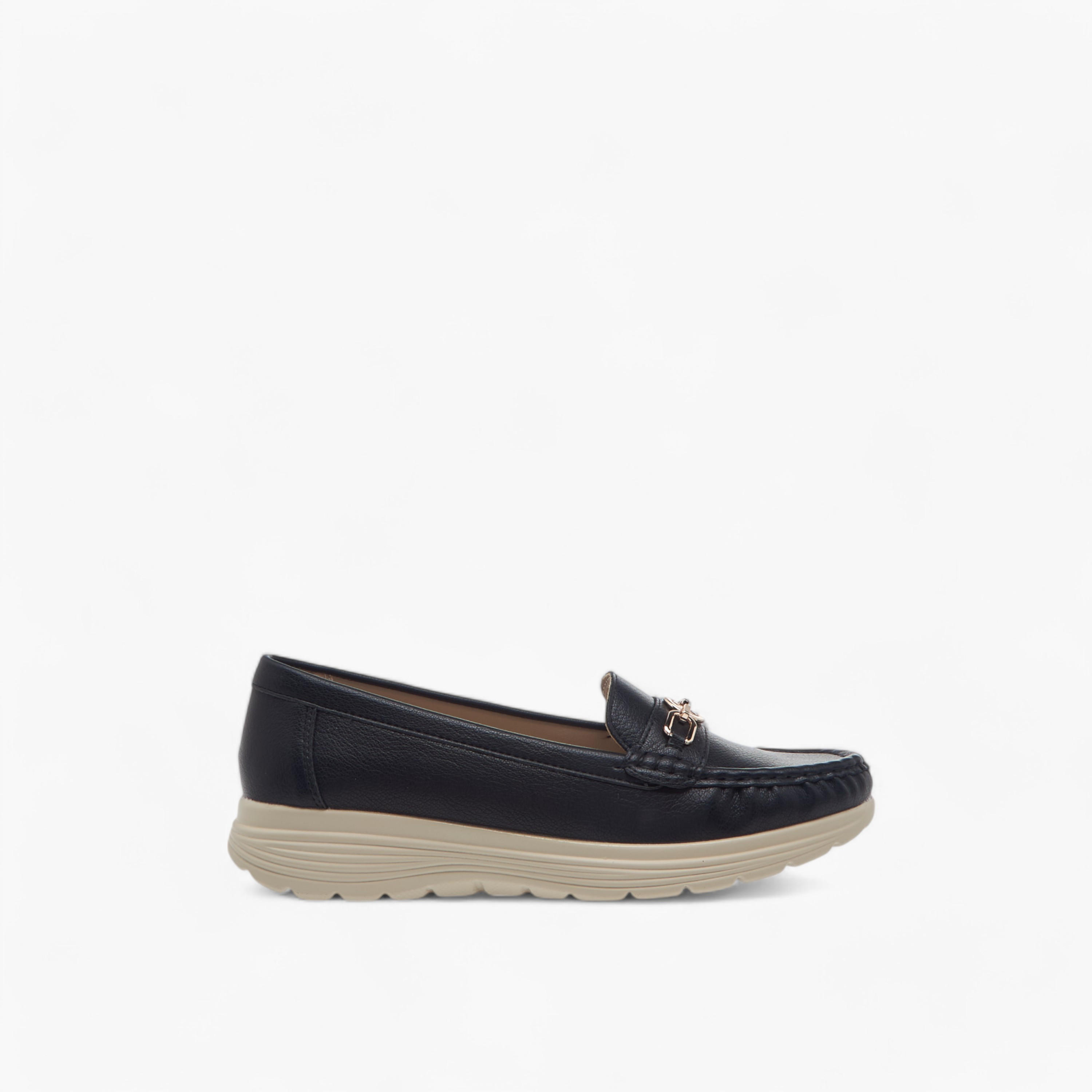 حذاء سهل الارتداء مريح بزينة معدنية من لو كونفورت-women-shoes-loafersandmoccasins-image-3