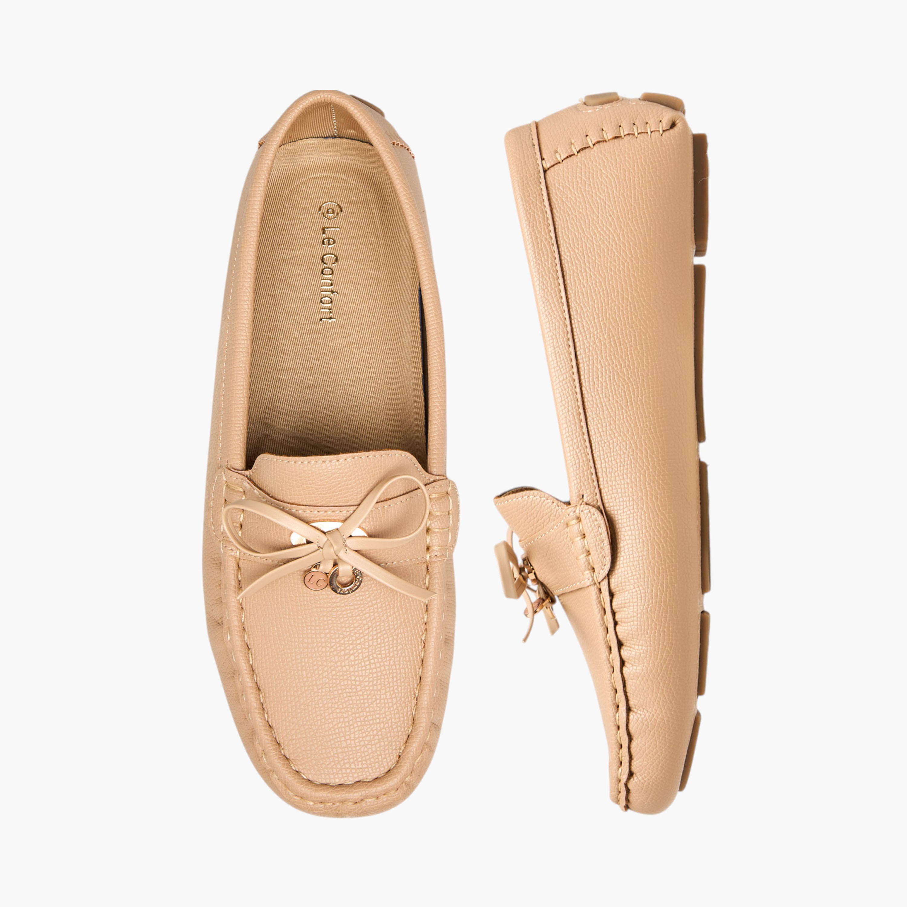 Le Confort Bow Accent Moccasins-women-shoes-flats-moccasins-image-1