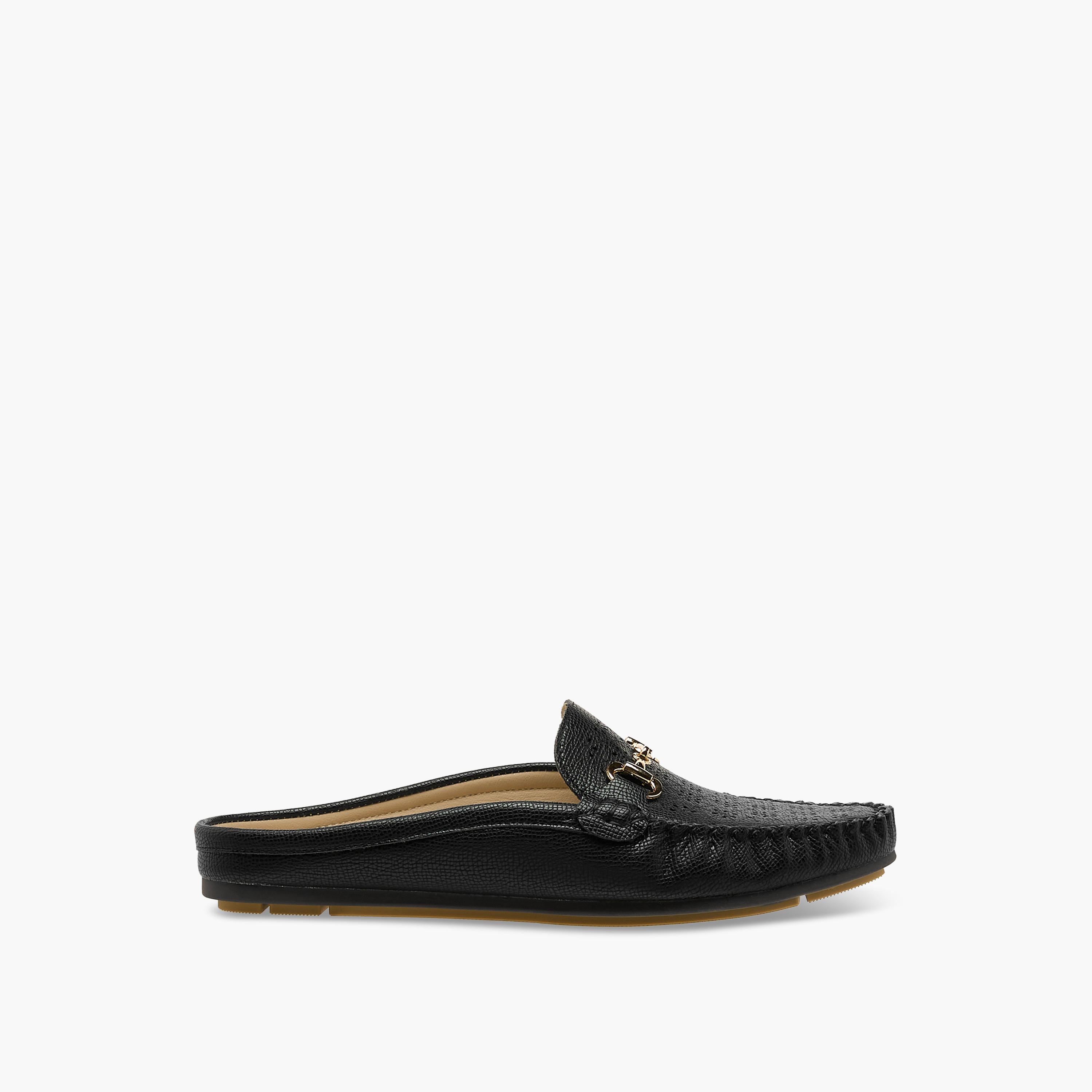 حذاء ميول سهل الارتداء بتفاصيل مثقبة للنساء من لو كونفورت-women-shoes-flats-mules-image-3