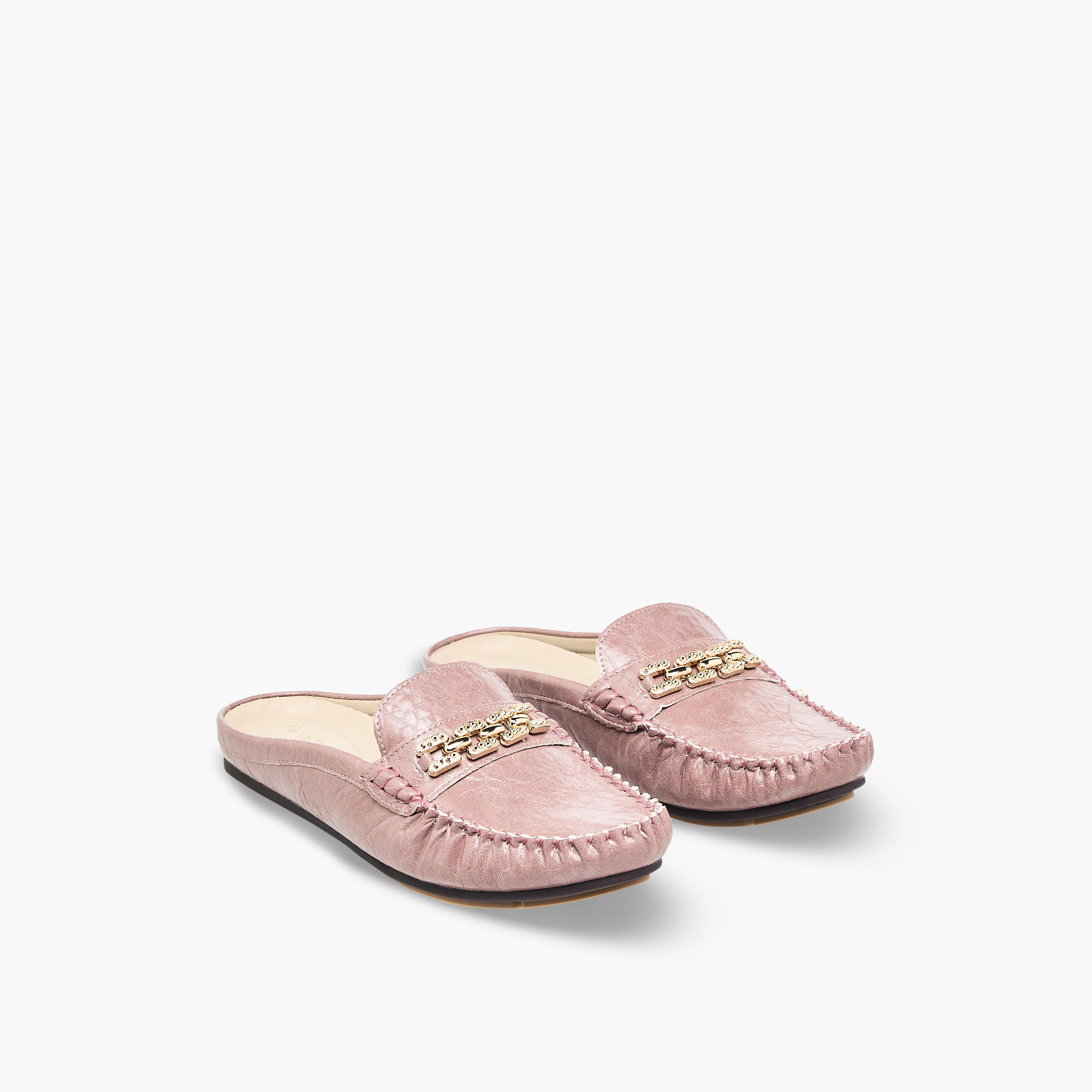 حذاء ميول سهل الارتداء للنساء من لو كونفورت-women-shoes-flats-mules-image-1