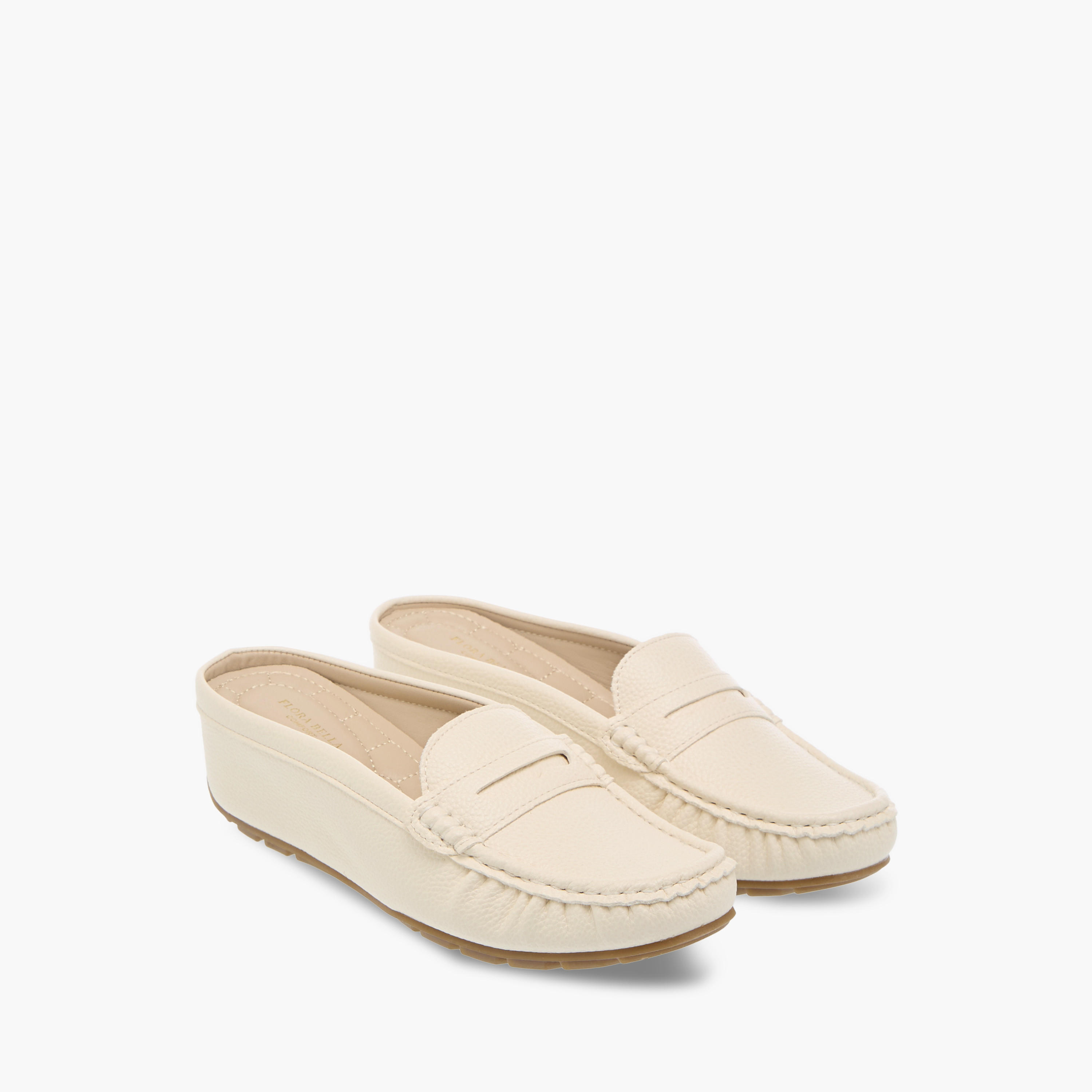 حذاء ميول مريح سهل الارتداء بتفاصيل مفرغة من فلورا بيلا-women-shoes-heels-image-1