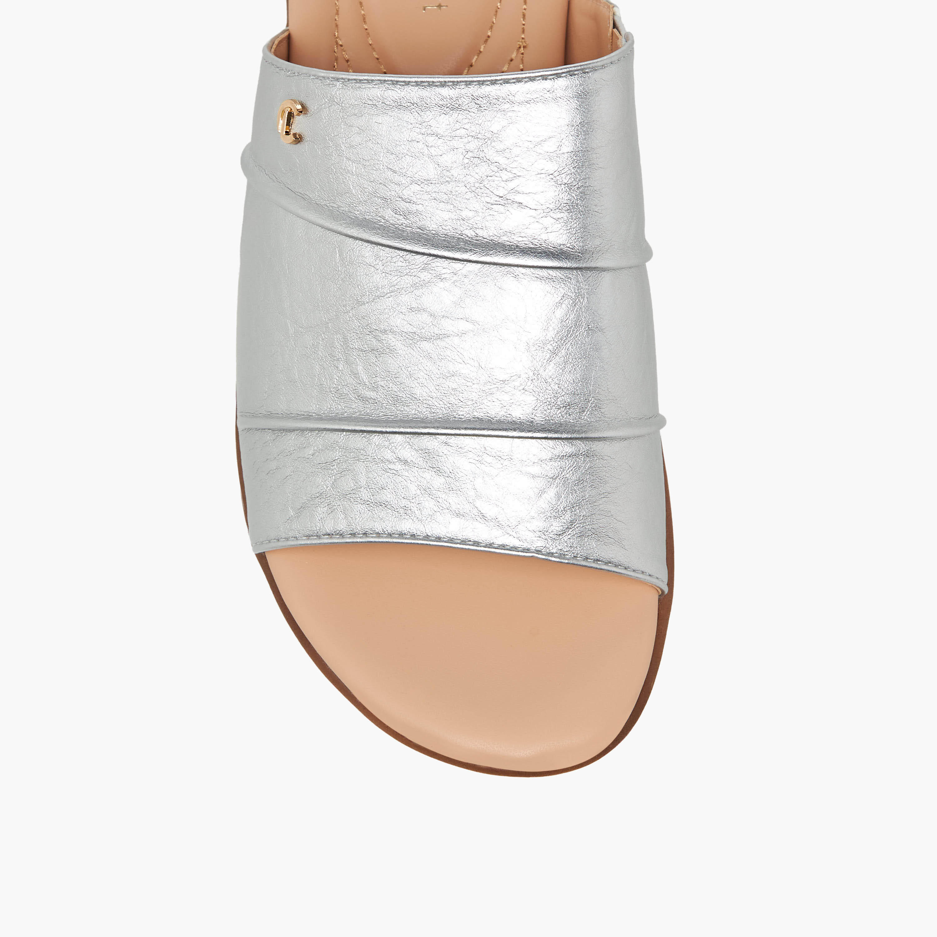 Le Confort Women Metallic Slide Sandals-women-shoes-flats-sandals-image-4