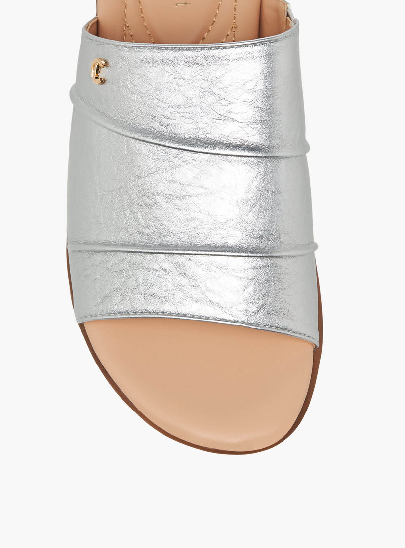 Le Confort Women Metallic Slide Sandals-women-shoes-flats-sandals-image-4