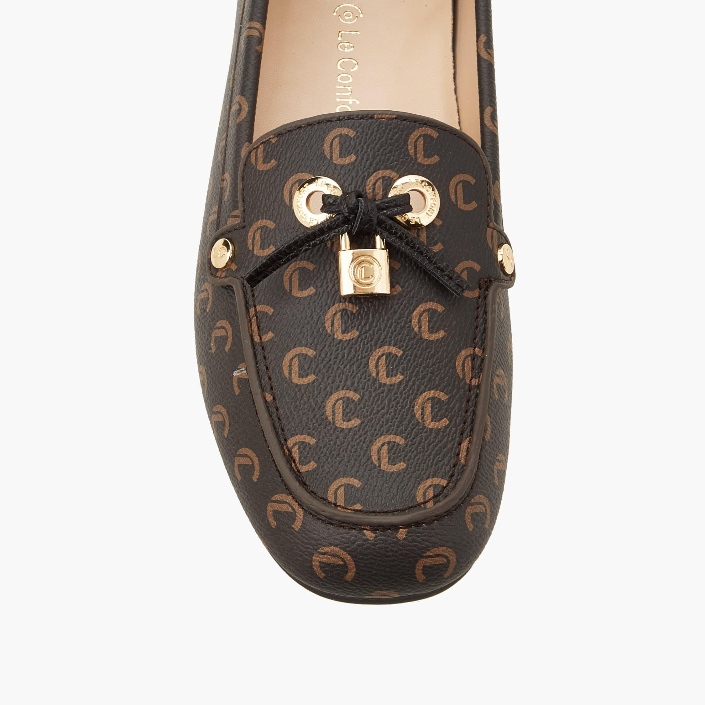 حذاء لوفر بطبعات مونوجرام للنساء من لو كونفورت-women-shoes-loafersandmoccasins-image-5