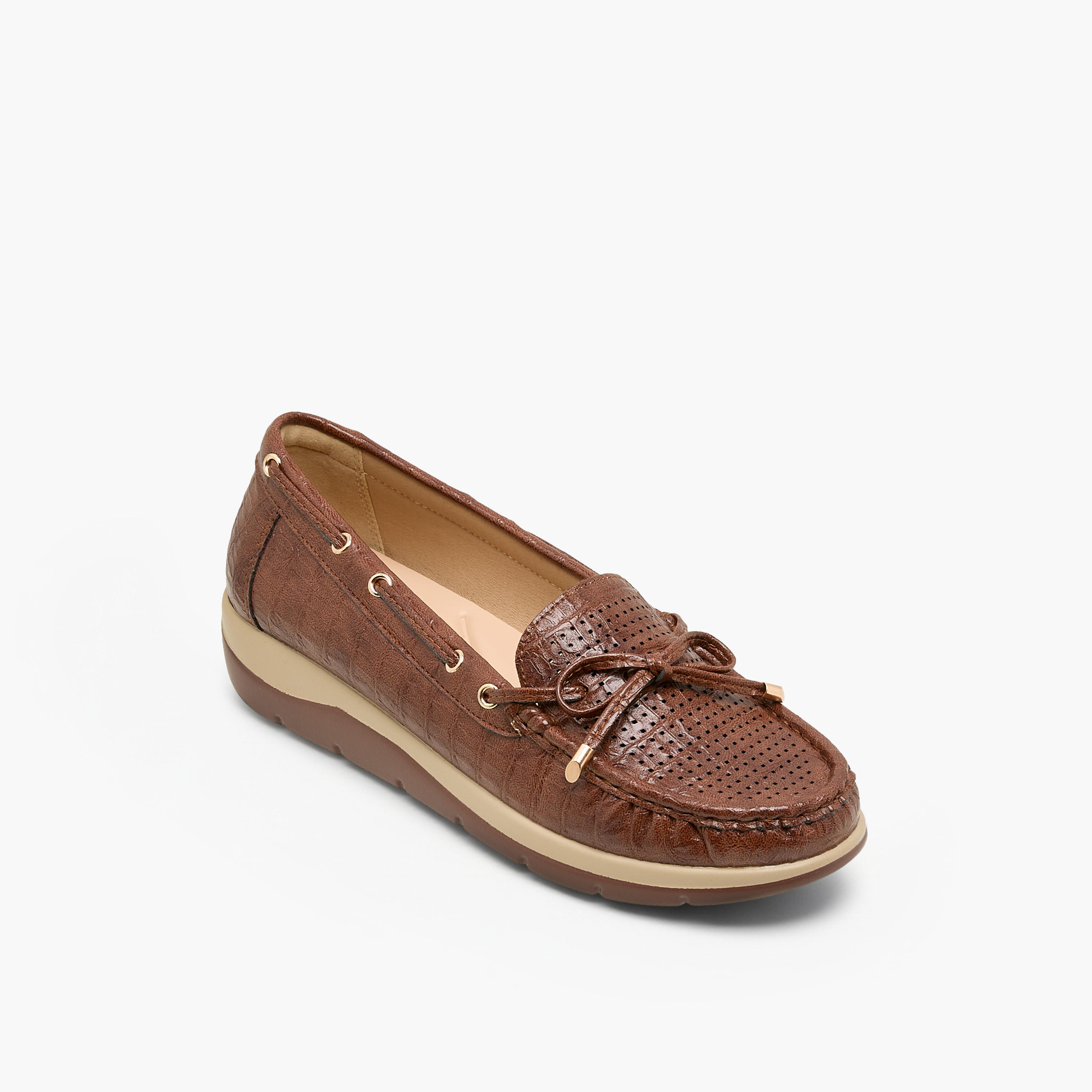 Le Confort Women Perforated Loafers-women-shoes-loafersandmoccasins-image-2