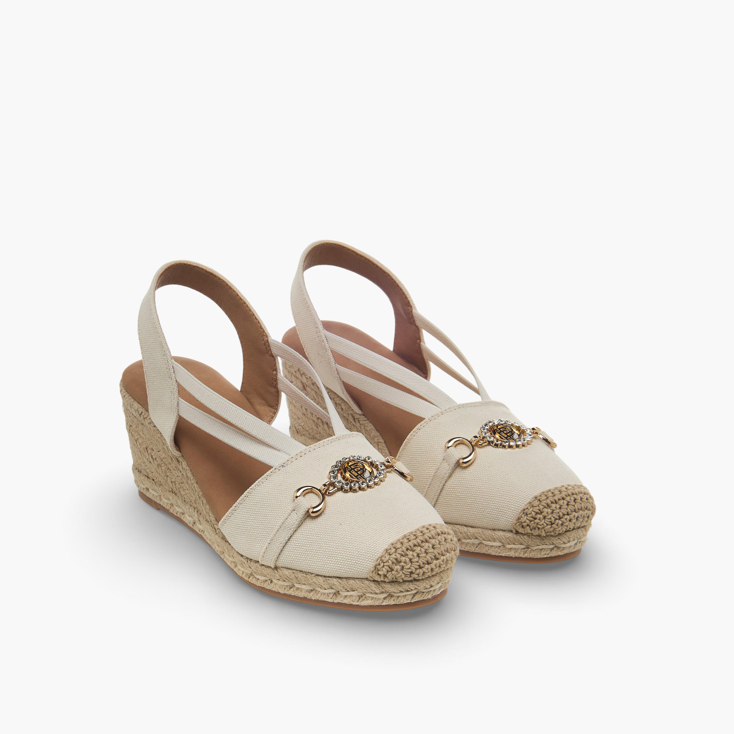 صندل اسبادريل بحزام خلفي وكعب ويدج للنساء من بيبرمينت-women-shoes-sandals-heeled-image-1