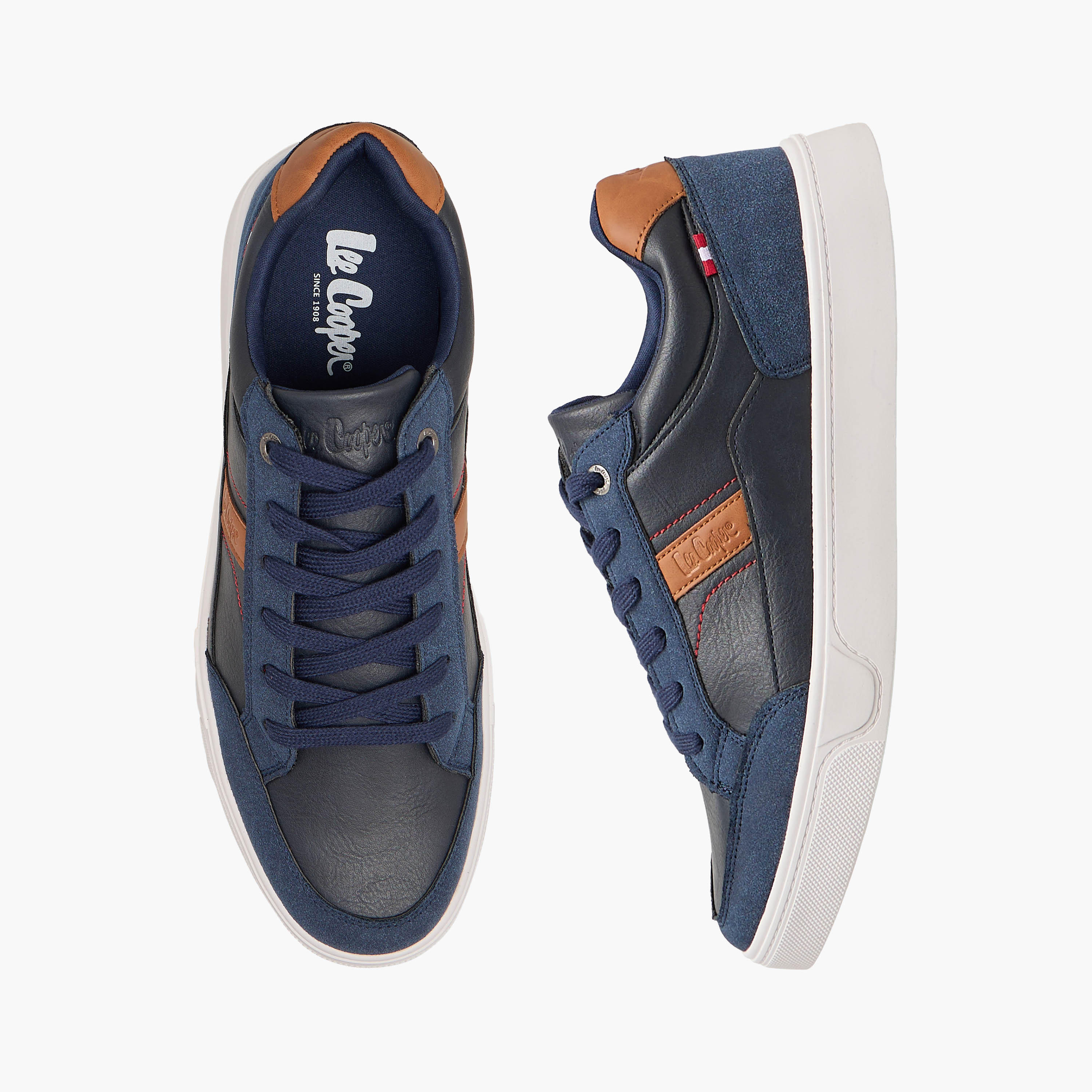حذاء سنيكرز طول الكاحل برباط للرجال من لي كوبر-men-shoes-sneakers-image-1