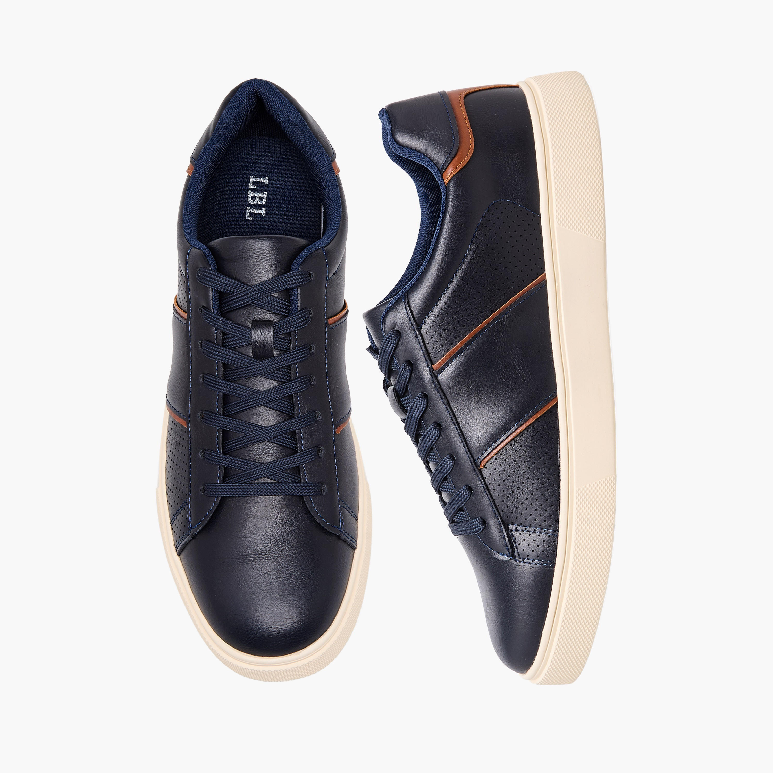 حذاء سنيكرز برباط إغلاق للرجال من إل بي إل من شو إكسبريس-men-shoes-sneakers-image-1