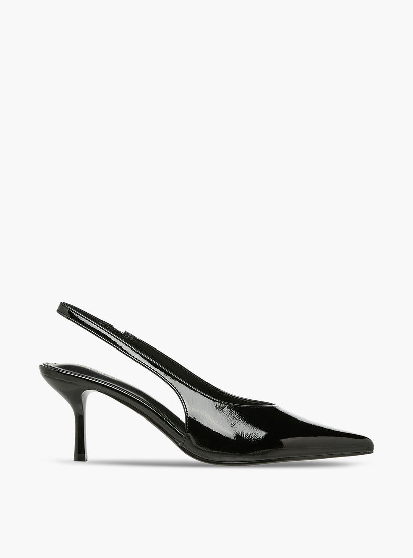 حذاء بارز الملمس بمقدمة مدببة وحزام خلفي من فلورا بيلا-women-shoes-heels-image-3