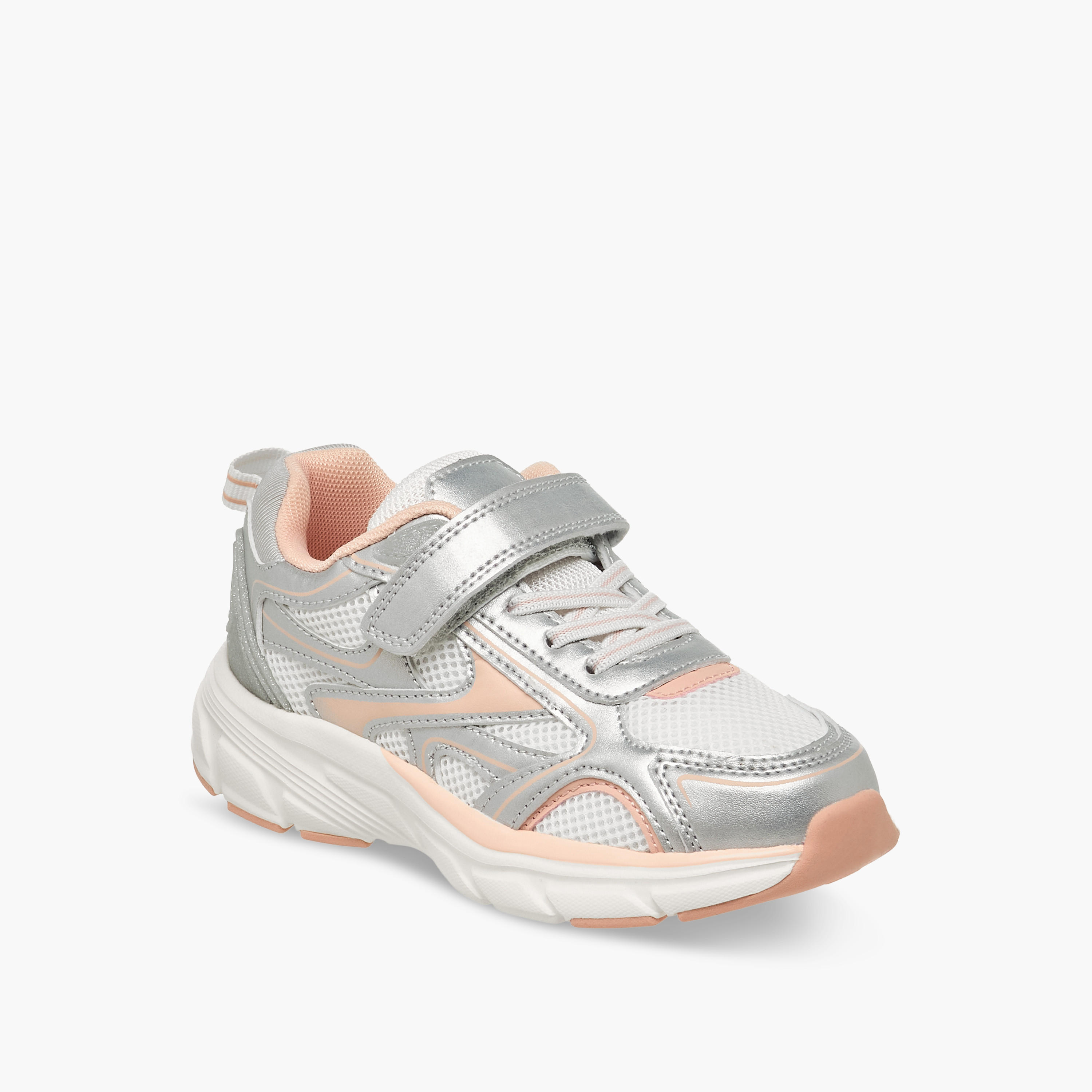 حذاء سنيكرز بشريط إغلاق لاصق للبنات من ليتل ميسي-girls-shoes-sneakers-image-2