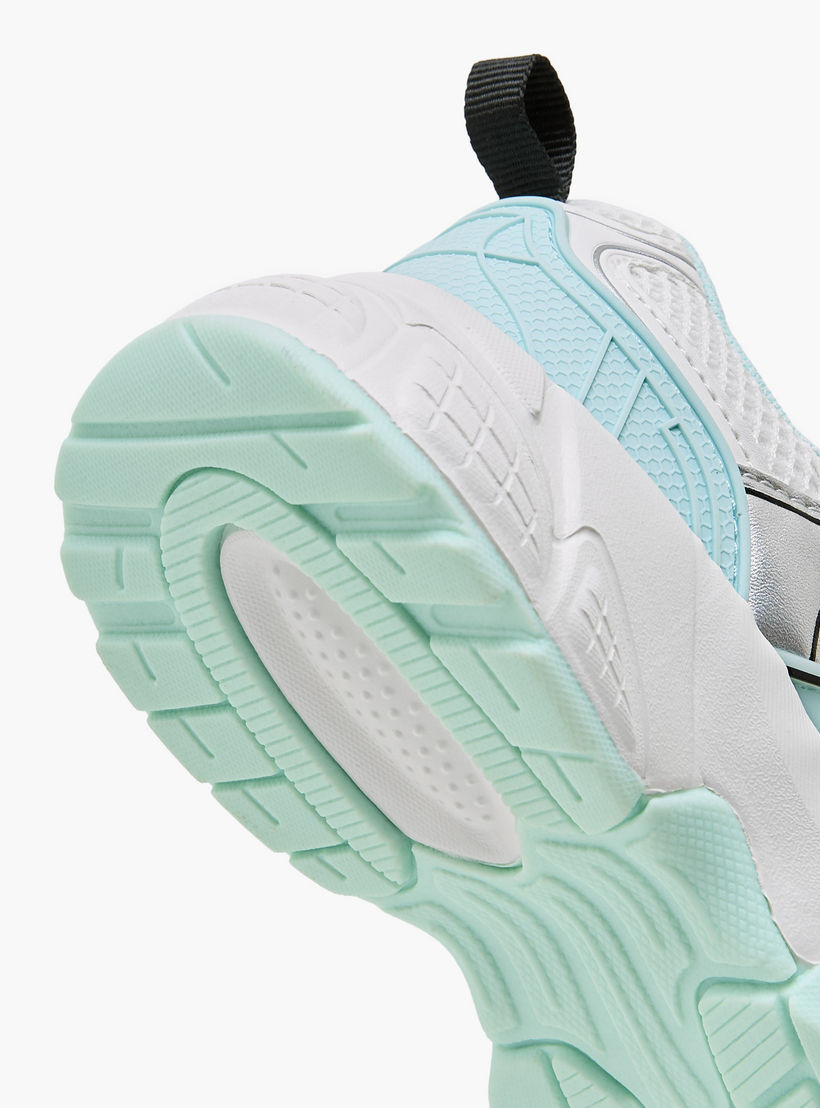 Little Missy Girls Mesh Panelled Hook & Loop Sneakers-girls-shoes-sneakers-image-5