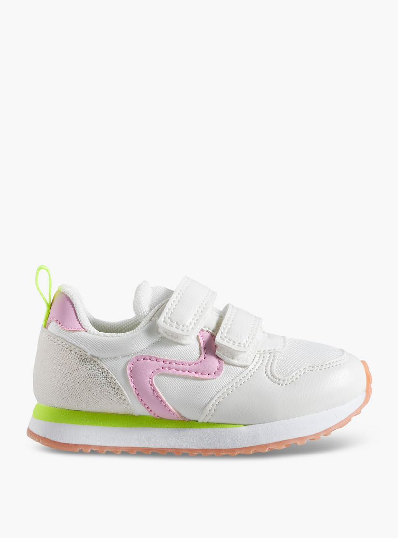 حذاء سنيكرز بشريط إغلاق لاصق للبنات من جونيورز-girls-shoes-sneakers-image-3