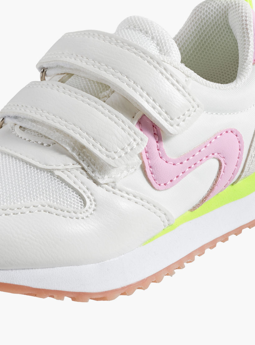 حذاء سنيكرز بشريط إغلاق لاصق للبنات من جونيورز-girls-shoes-sneakers-image-4