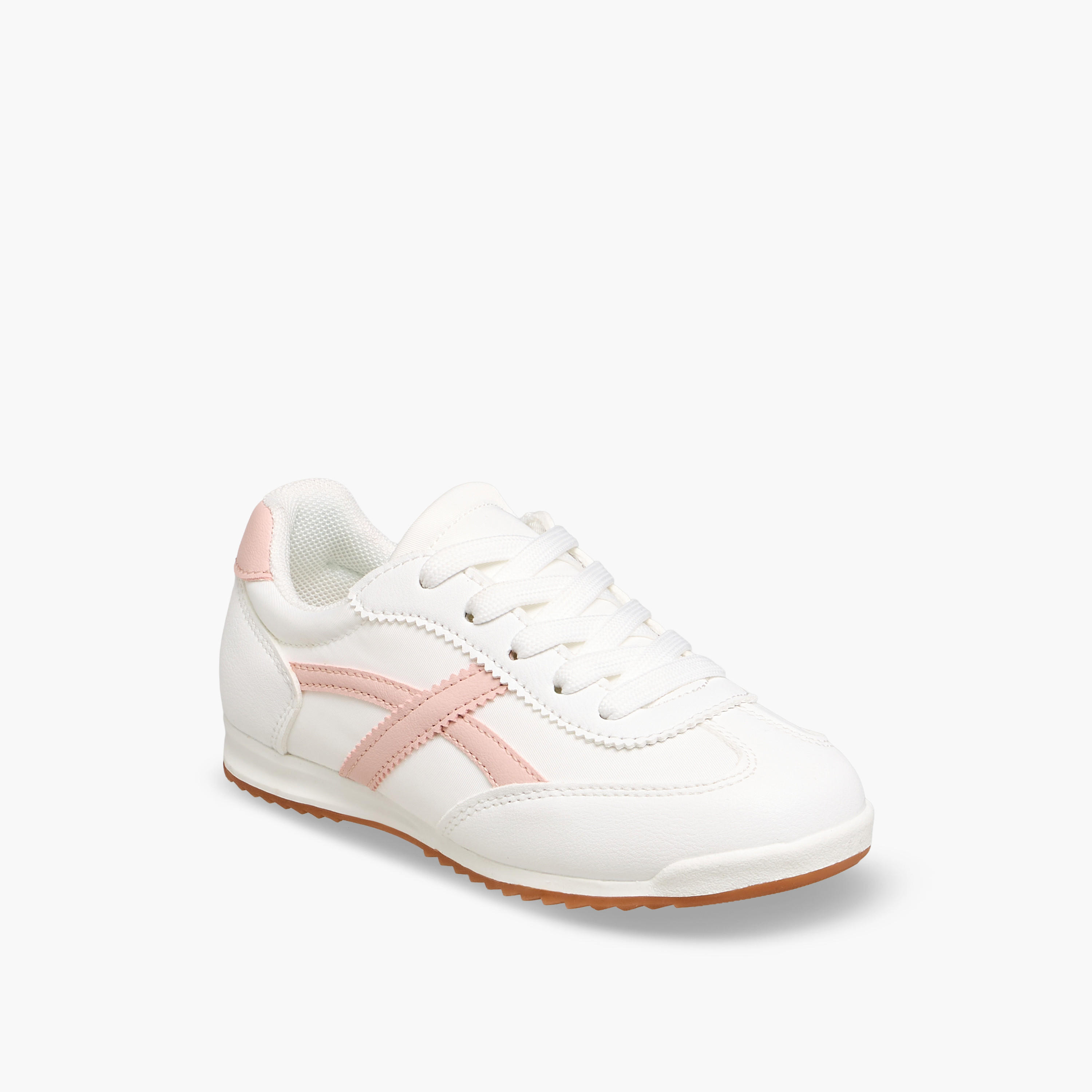 حذاء سنيكرز برباط إغلاق وقوالب ملونة للبنات من ليتل ميسي-girls-shoes-sneakers-image-2