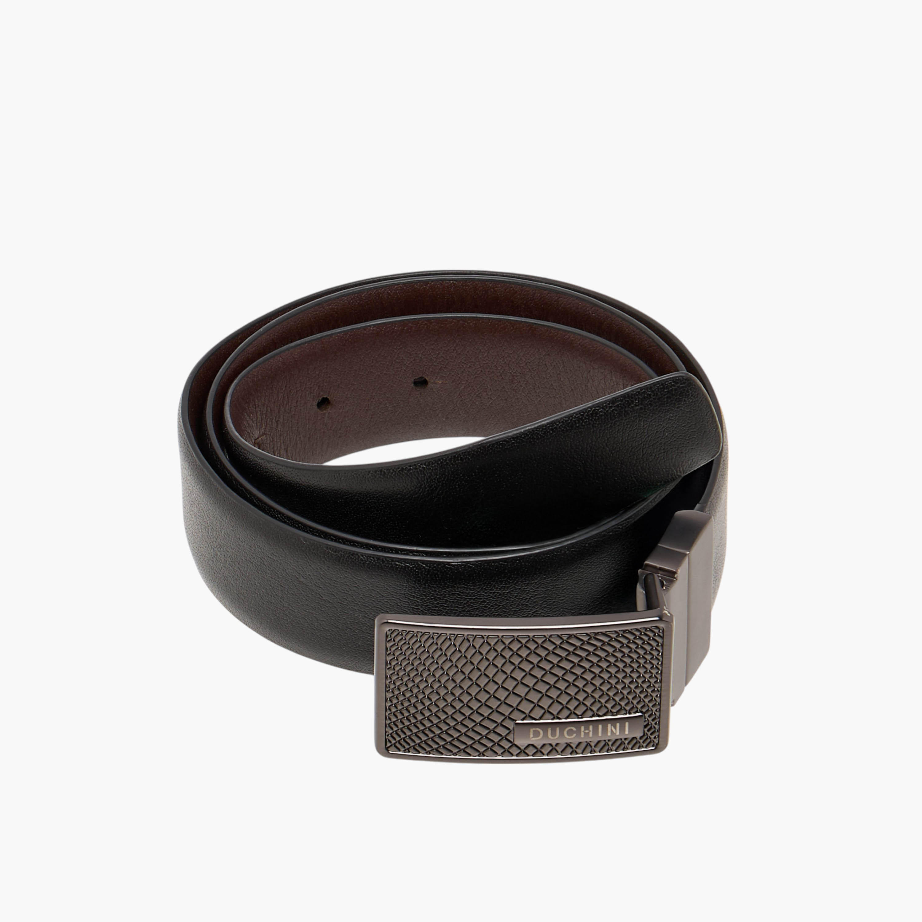 Duchini Solid Belt with Auto Lock Buckle Closure-men-beltsandwallets-belts-image-2