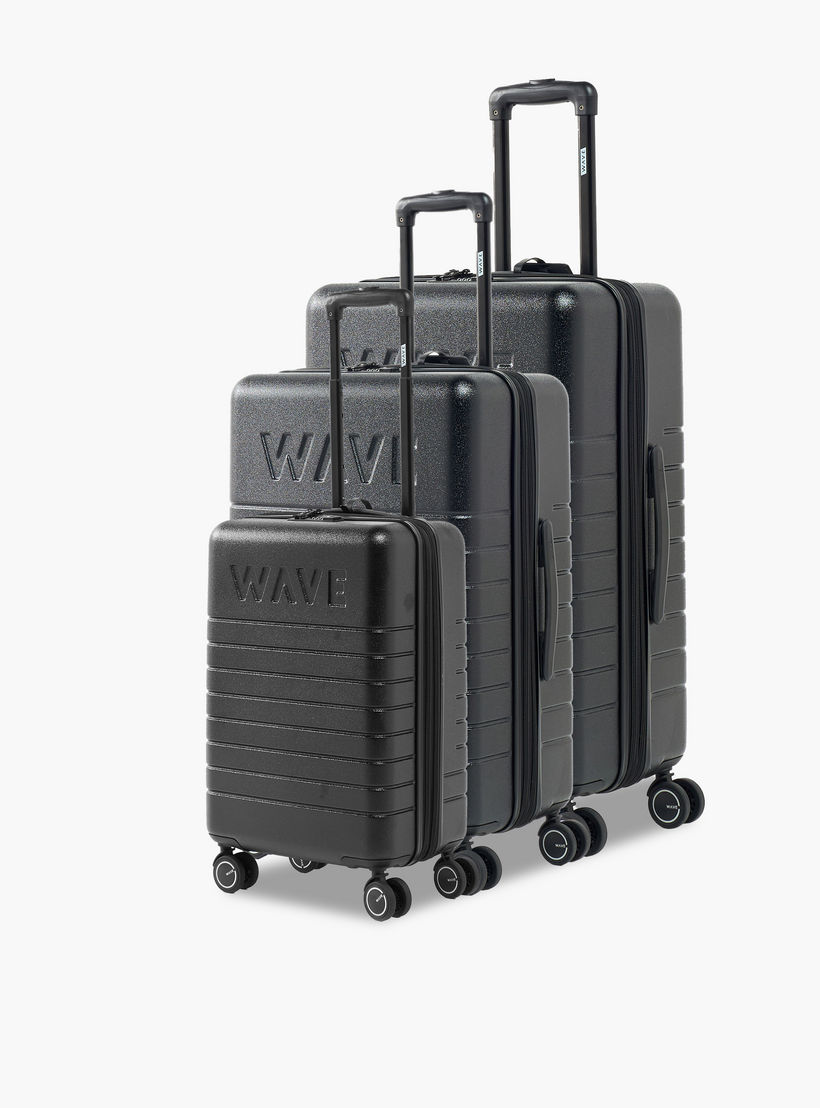 WAVE Textured Hardcase Luggage Trolley with Retractable Handle - 28 inches Check-In Bag-travel-luggagesandbags-luggage-image-10