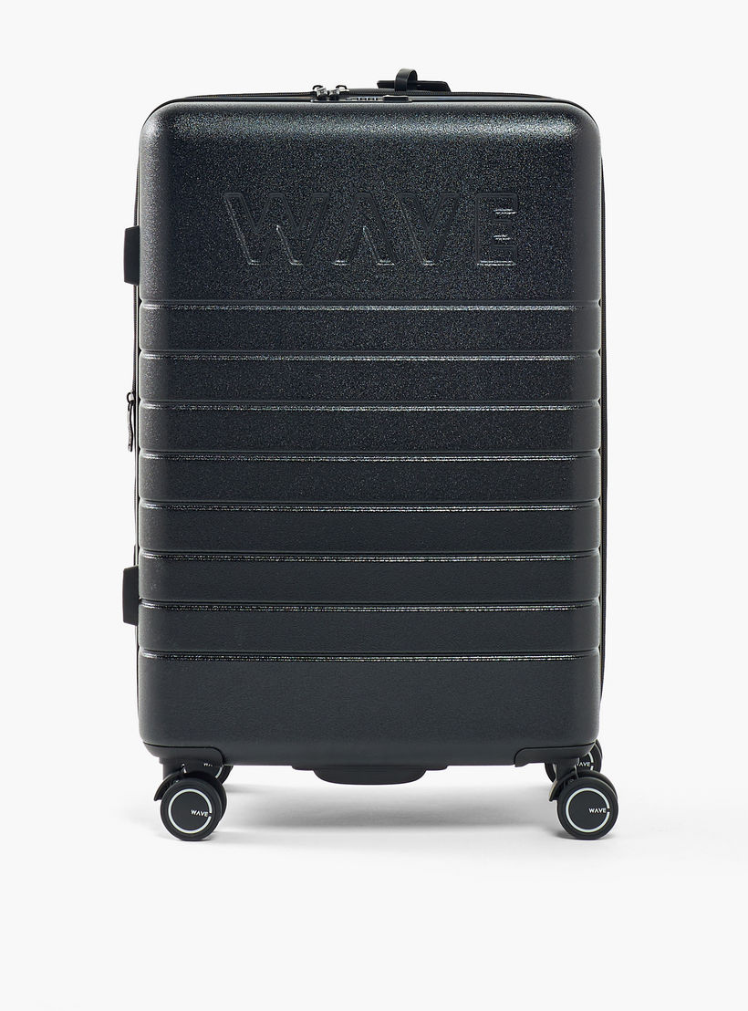 WAVE Textured Hardcase Luggage Trolley with Retractable Handle - 28 inches Check-In Bag-travel-luggagesandbags-luggage-image-3