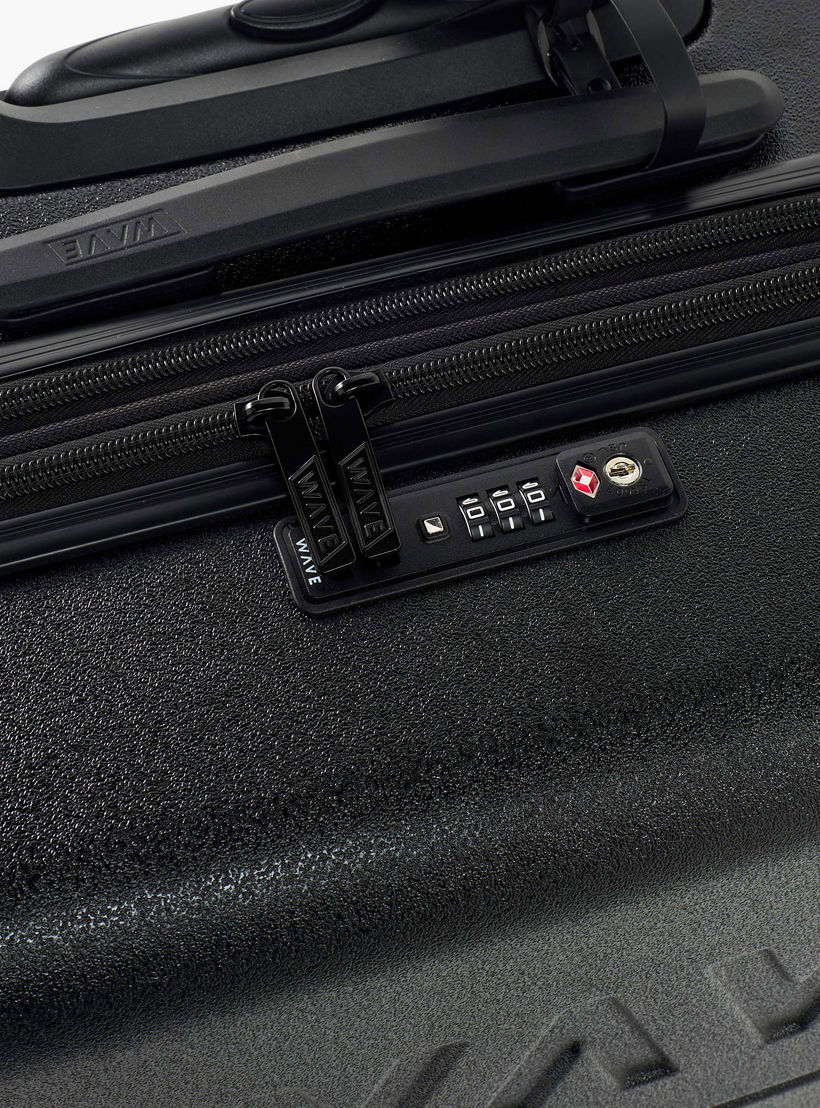 WAVE Textured Hardcase Luggage Trolley with Retractable Handle - 28 inches Check-In Bag-travel-luggagesandbags-luggage-image-4