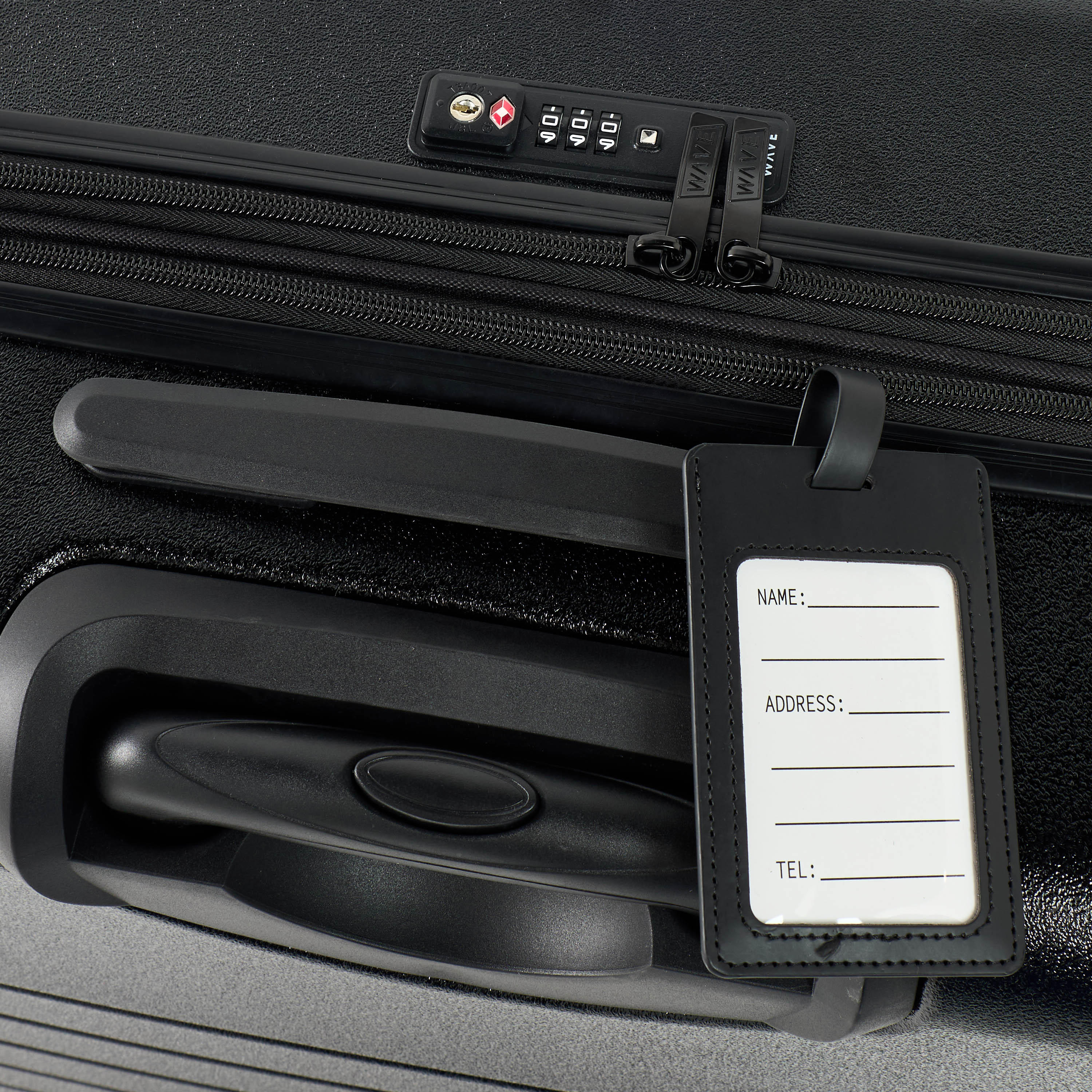 WAVE Textured Hardcase Luggage Trolley with Retractable Handle - 28 inches Check-In Bag-travel-luggagesandbags-luggage-image-5