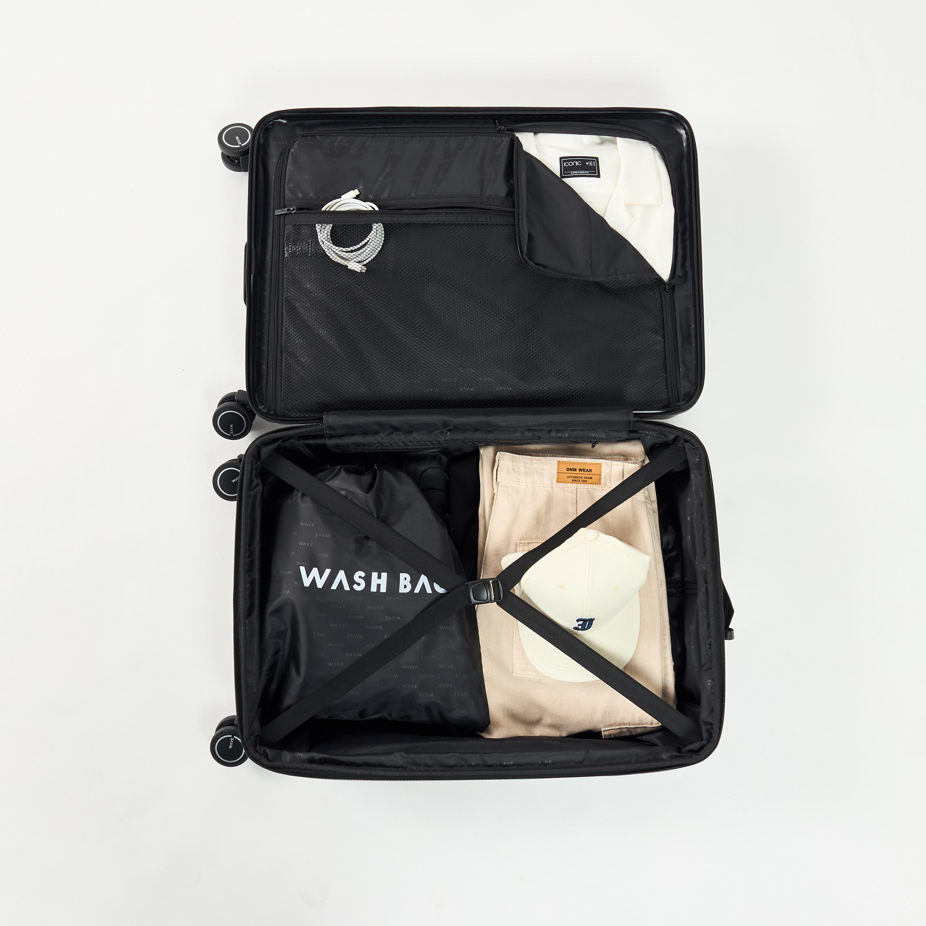 WAVE Textured Hardcase Luggage Trolley with Retractable Handle - 28 inches Check-In Bag-travel-luggagesandbags-luggage-image-8