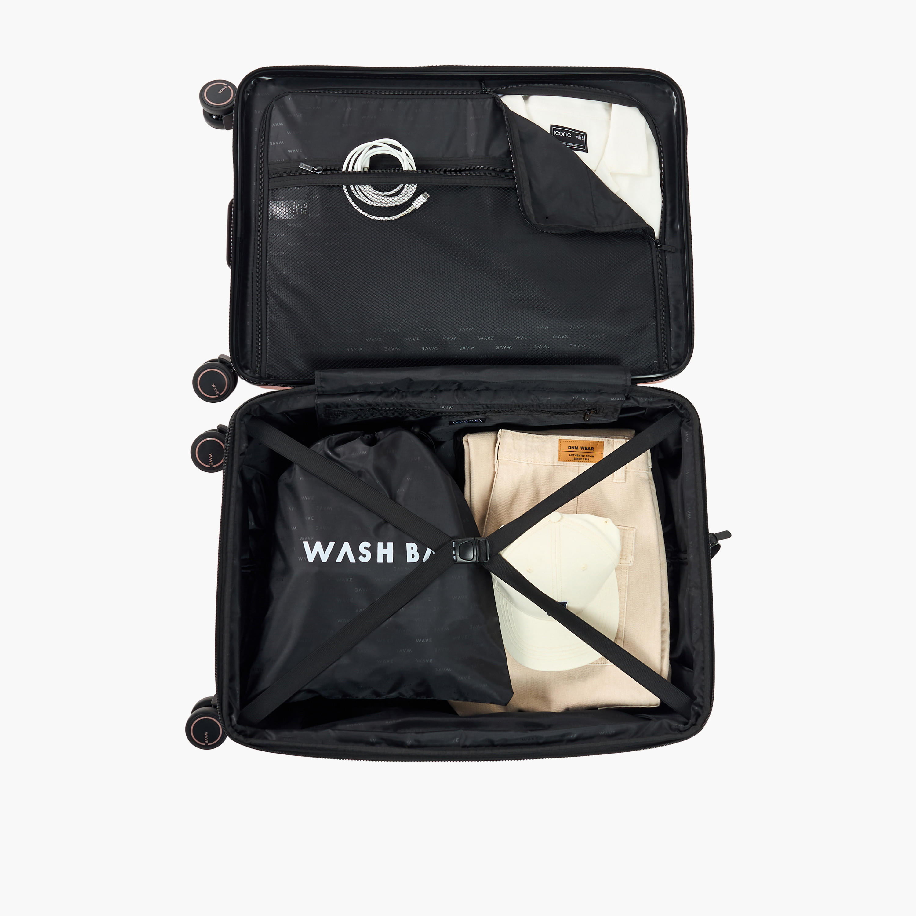 WAVE Textured Hardcase Luggage Trolley with Retractable Handle - 28 inches Check-In Bag-travel-luggagesandbags-luggage-image-8