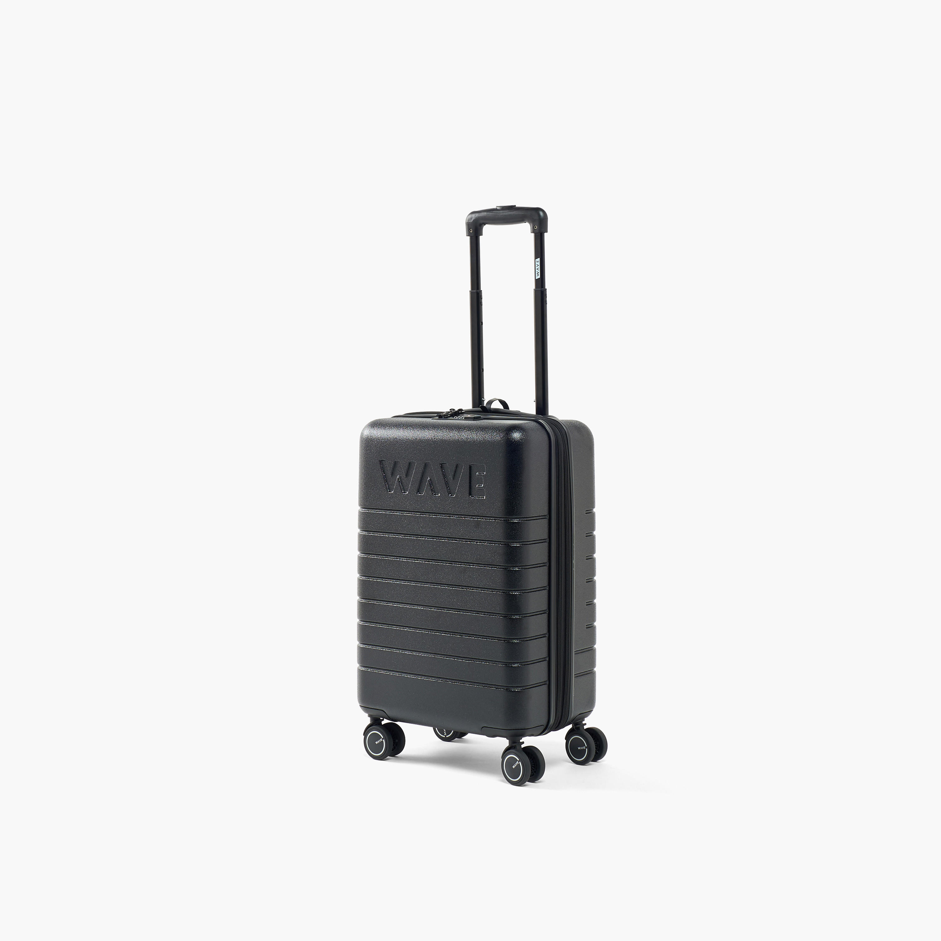 WAVE Textured Hardcase Luggage Trolley with Retractable Handle - 20 inches Cabin Bag-travel-luggagesandbags-luggage-image-1