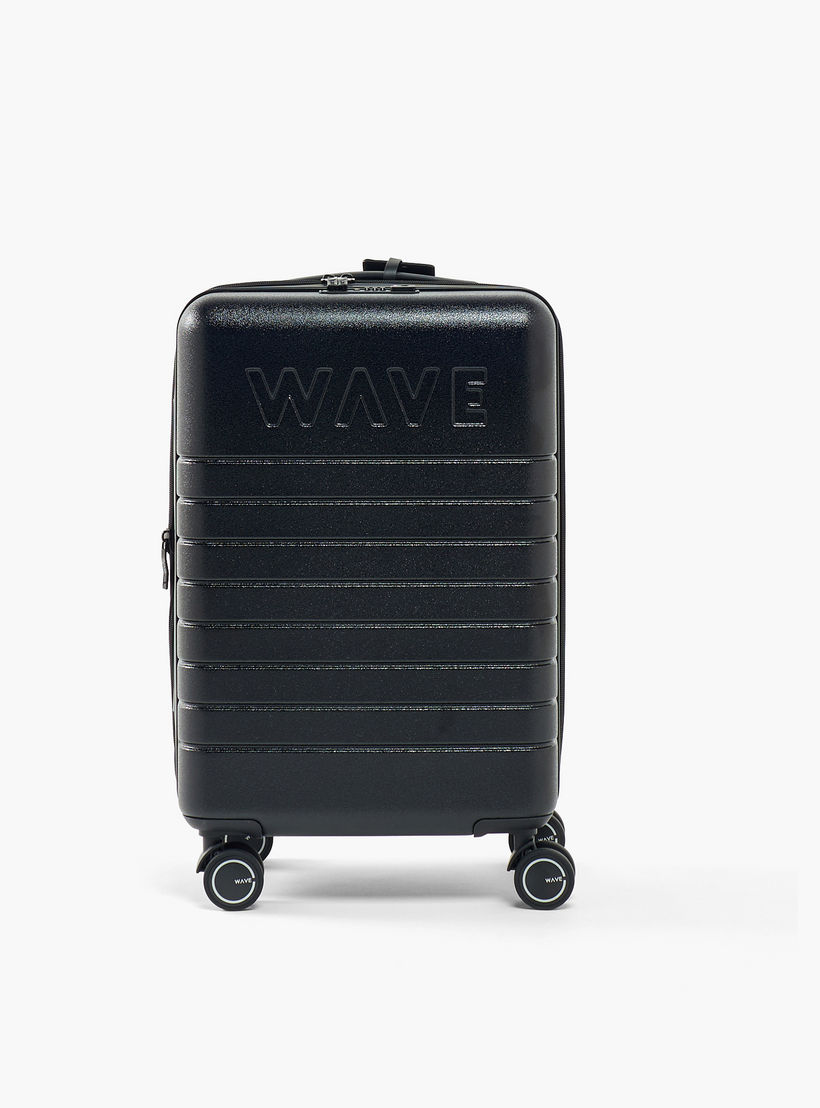 WAVE Textured Hardcase Luggage Trolley with Retractable Handle - 20 inches Cabin Bag-travel-luggagesandbags-luggage-image-2