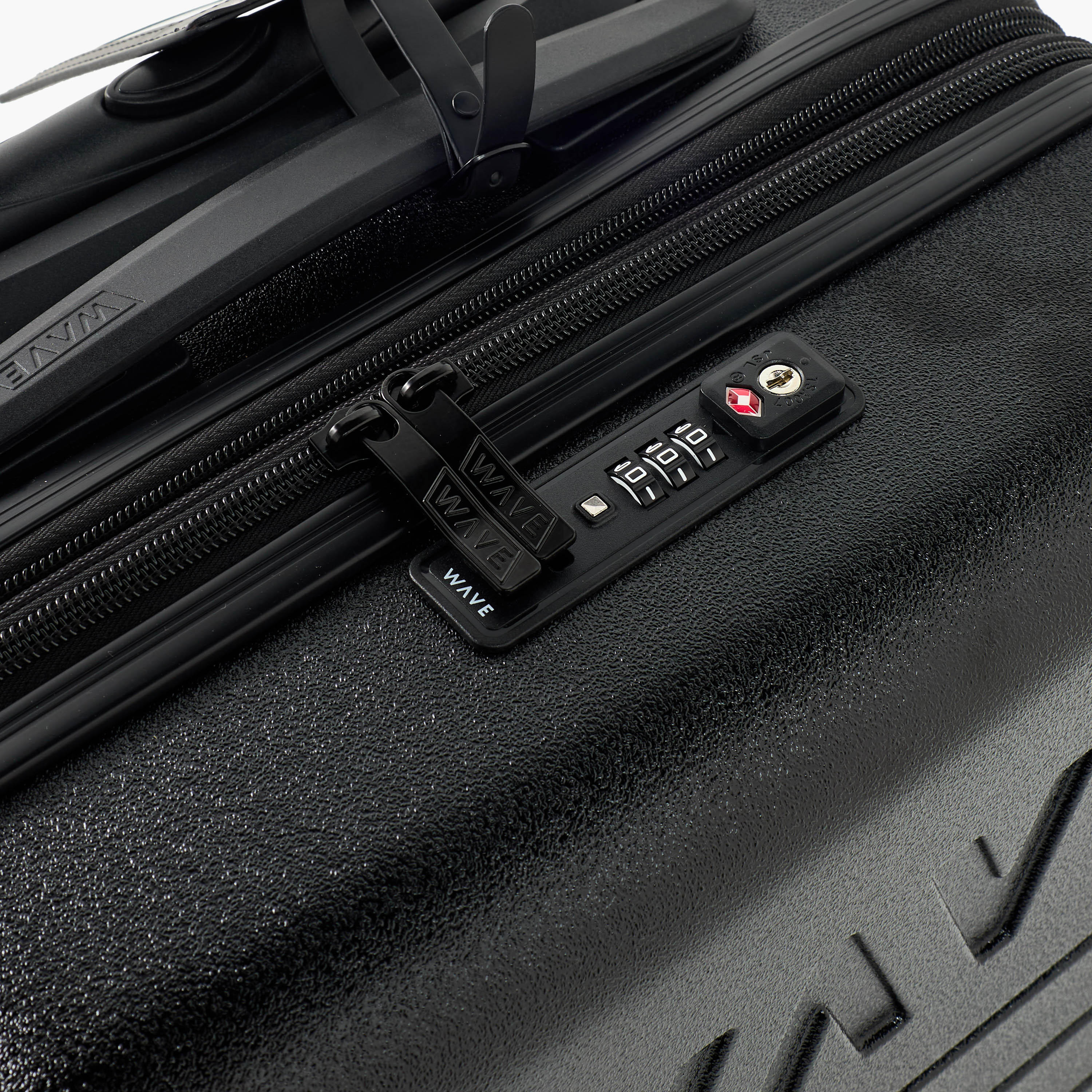 WAVE Textured Hardcase Luggage Trolley with Retractable Handle - 20 inches Cabin Bag-travel-luggagesandbags-luggage-image-4