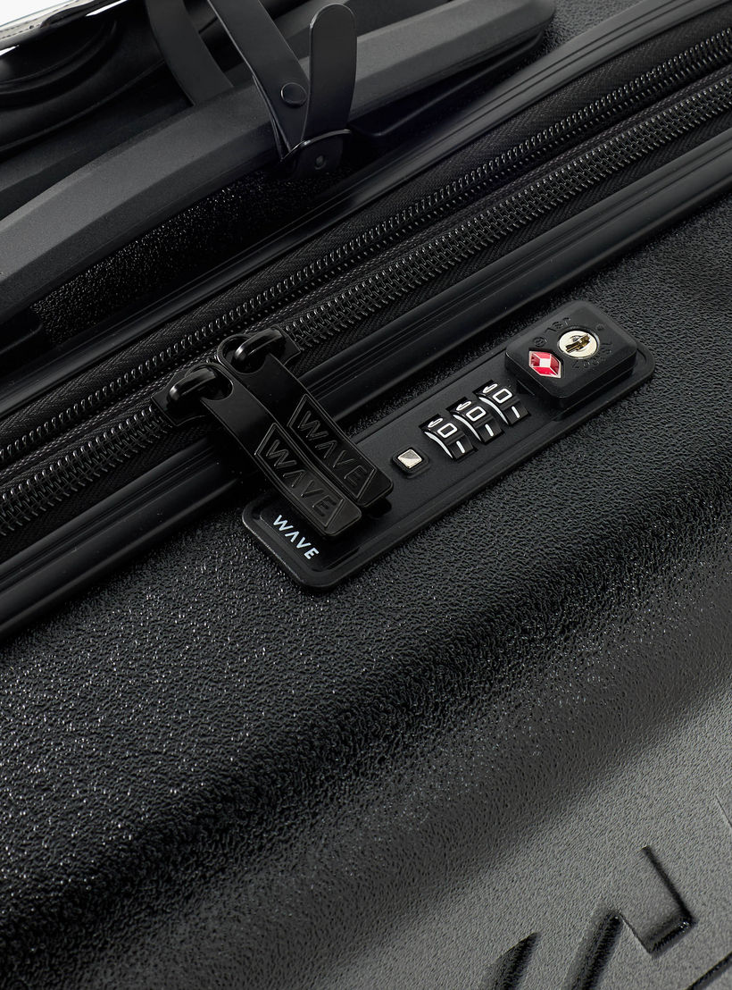 WAVE Textured Hardcase Luggage Trolley with Retractable Handle - 20 inches Cabin Bag-travel-luggagesandbags-luggage-image-4